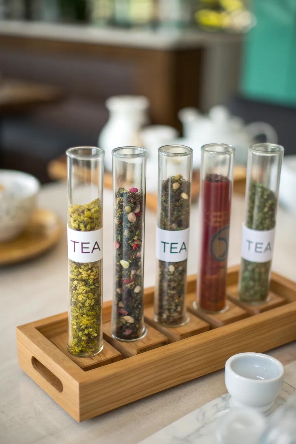 Separated leaf infusion tubes offer a comfortable, considerate component.