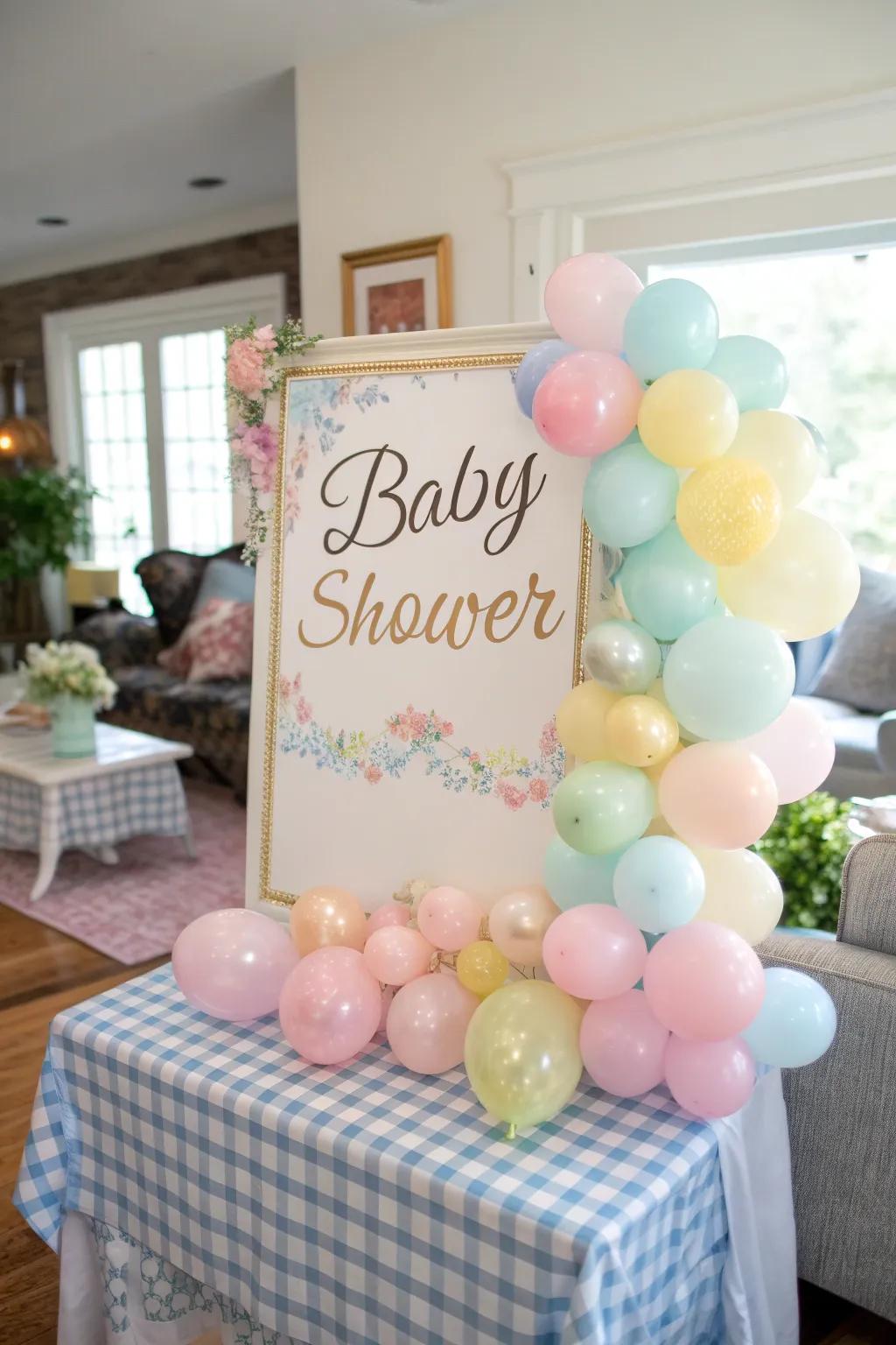 Balloons inject a spirited and celebratory element into any sign.