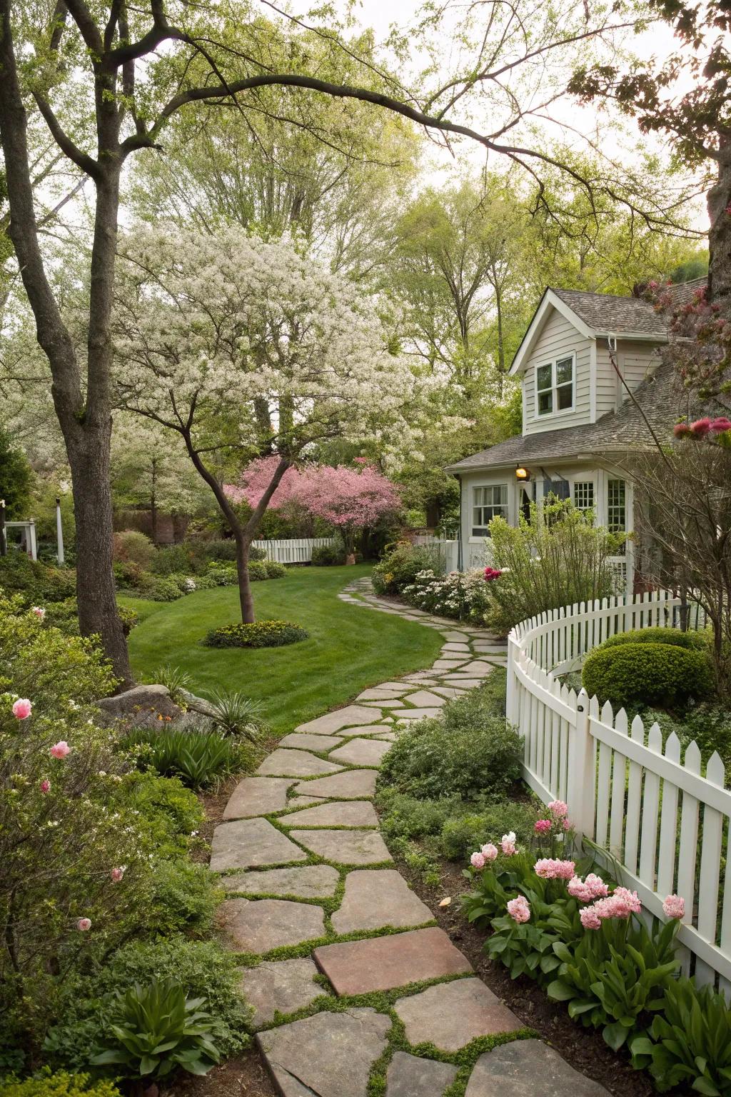 Garden pathways provide charm and design