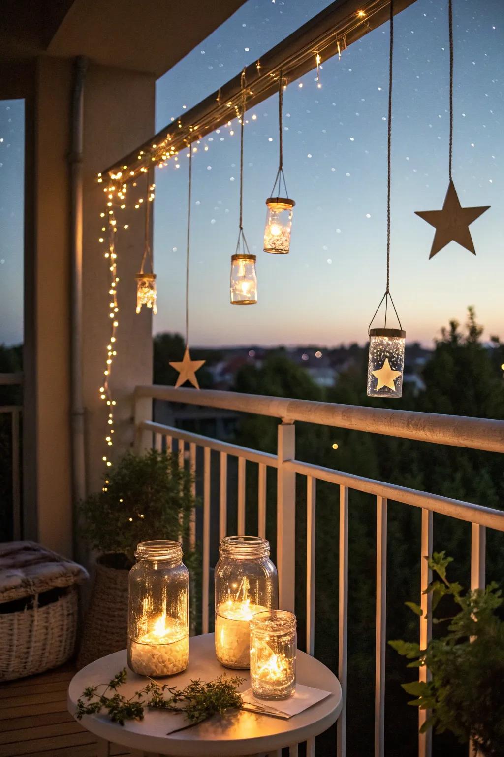 Pixie illumination cases convey a magical and whimsical sense to any balcony.