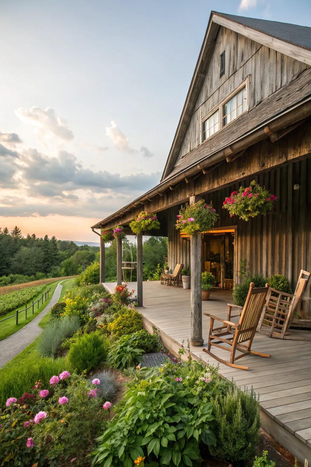 Open-air retreats add a new dimension to barn designs.