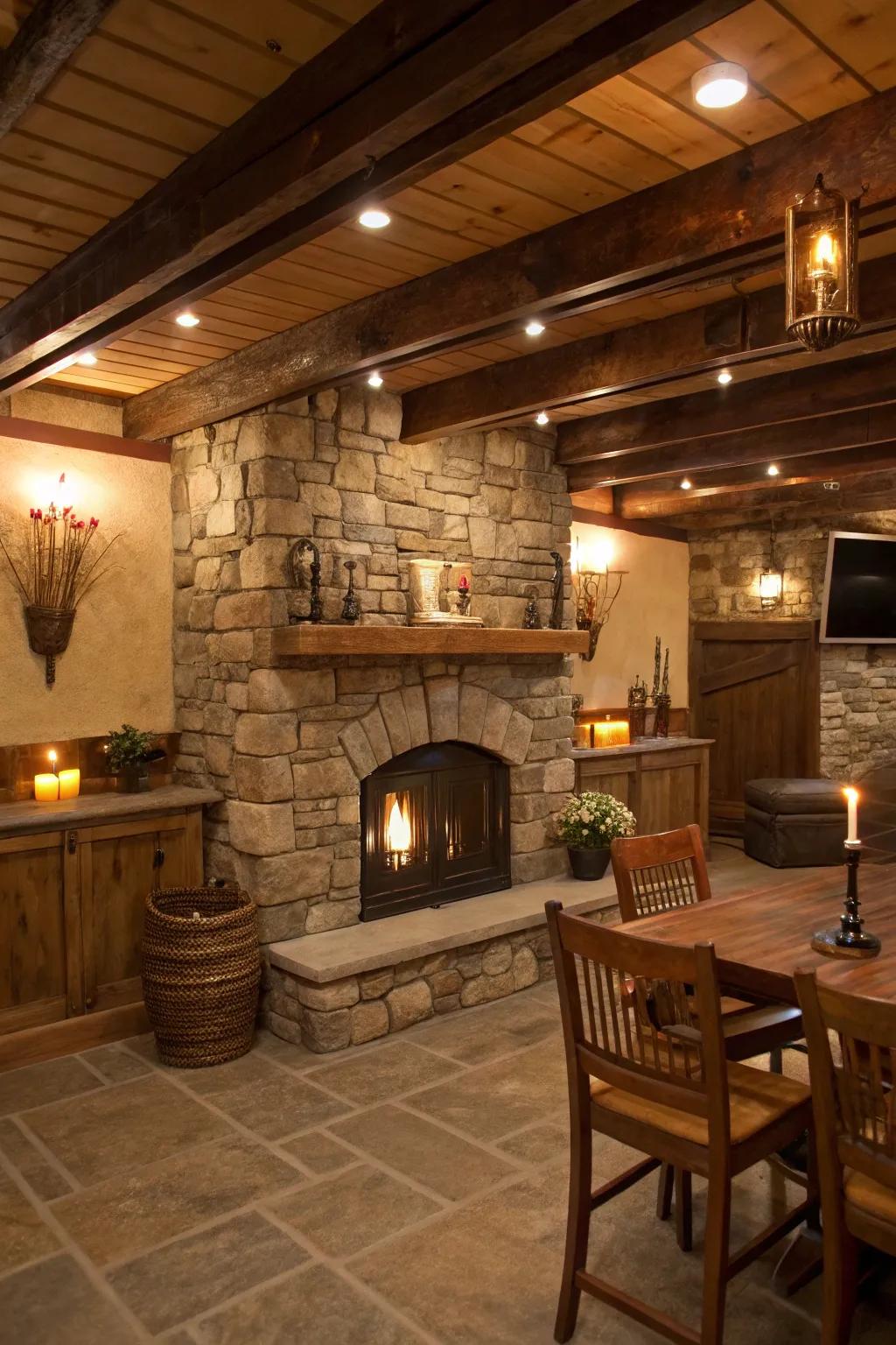 Stone trims give a timeless attractiveness.