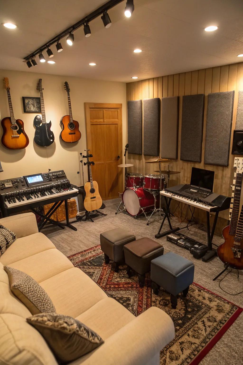 A space where music springs to life.