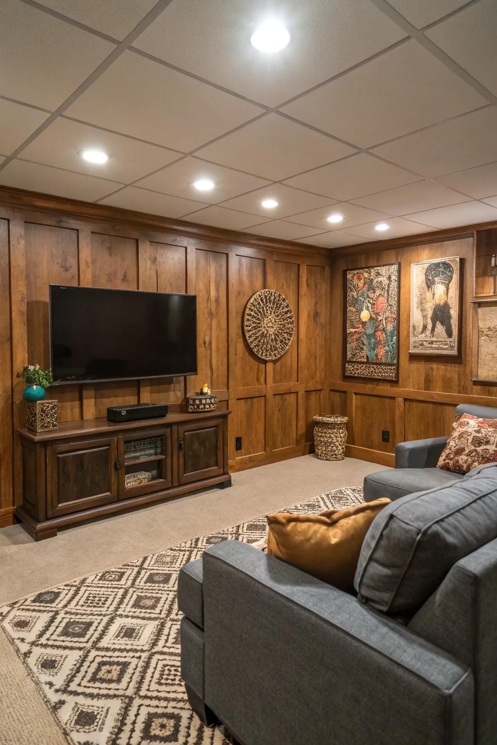 An impressive accent wall.