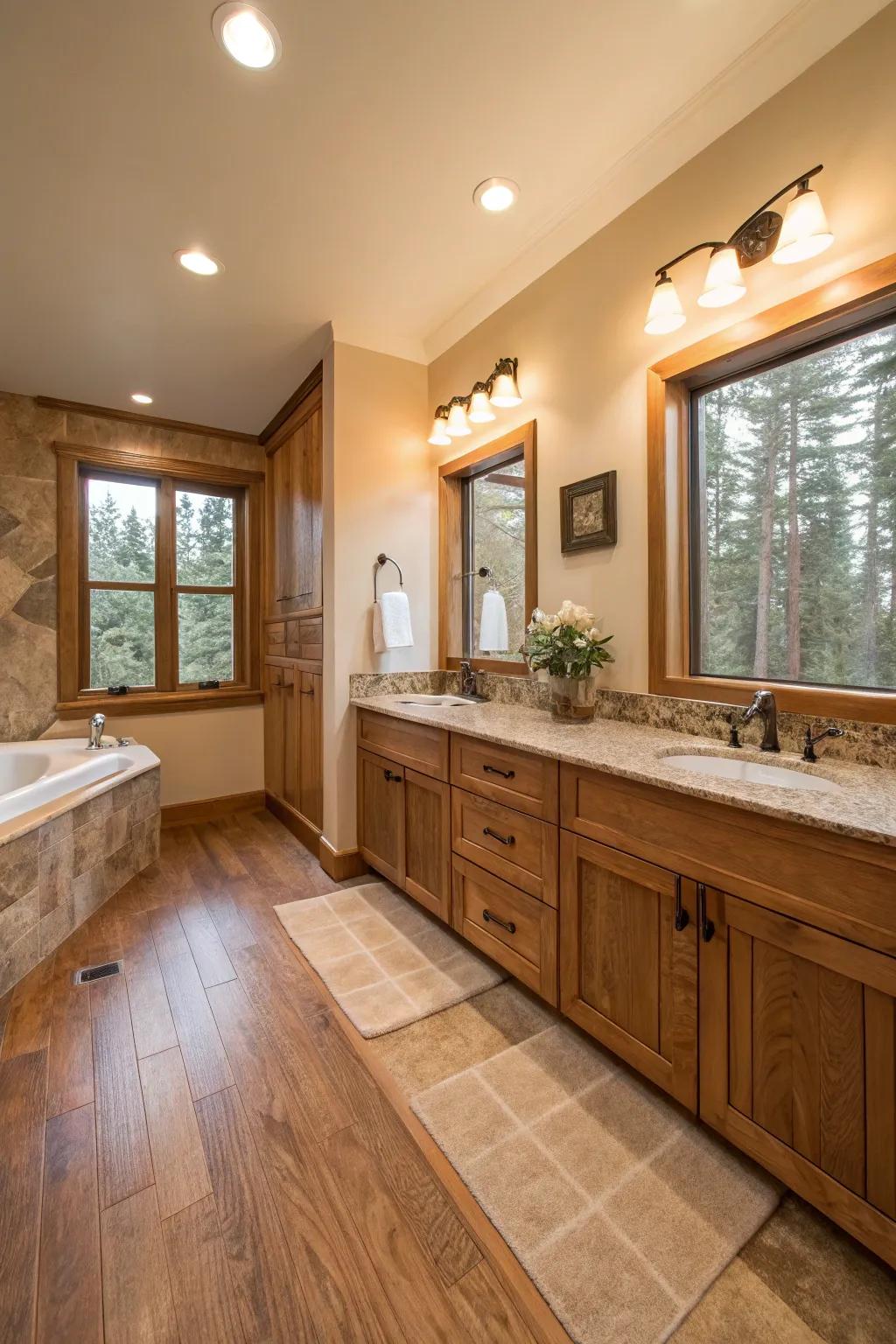 Subtle lighting enhances the beauty of organic components.
