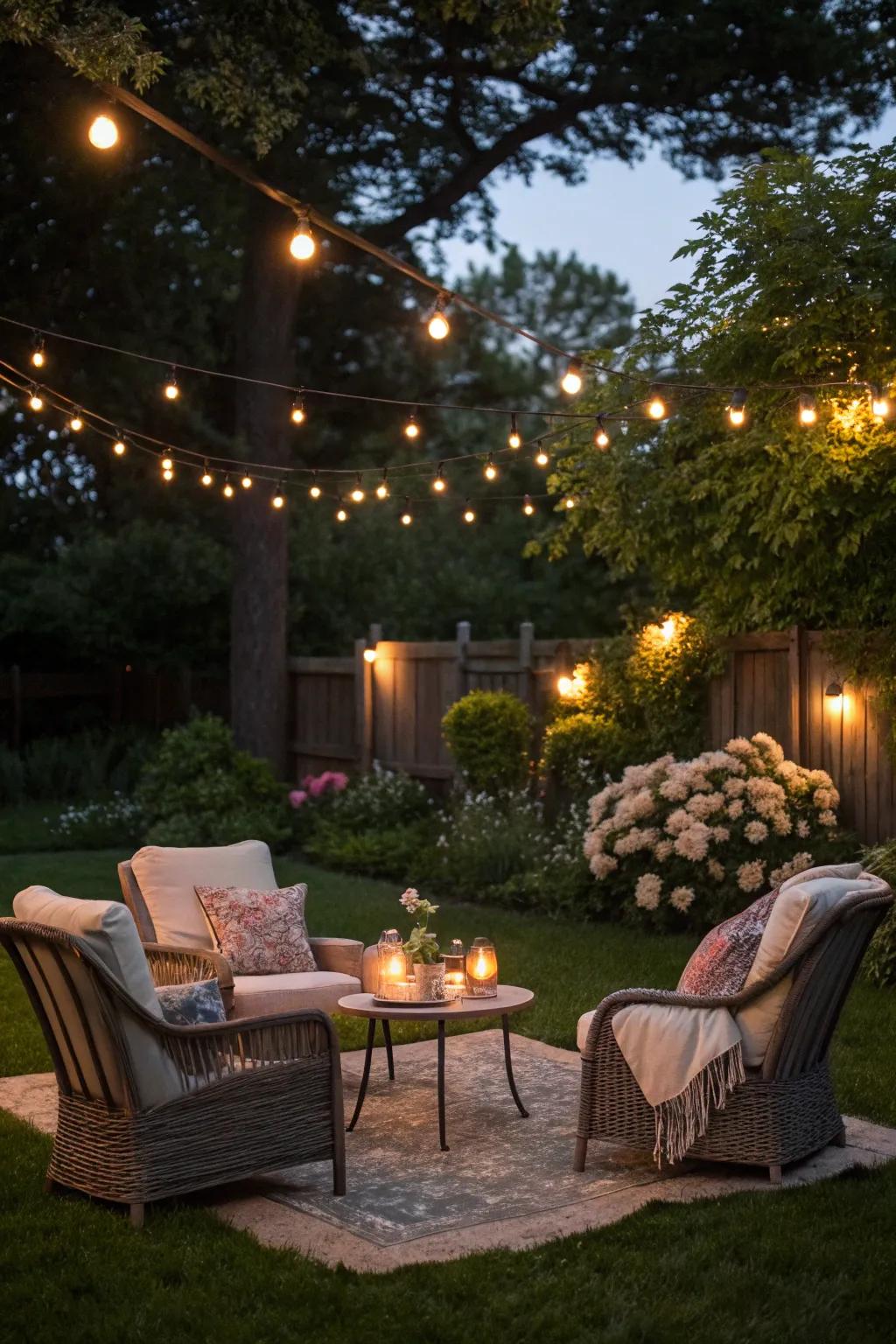 An outdoor setup delivers a relaxed and revitalizing birthday experience.