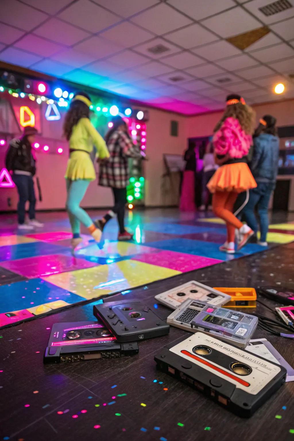 A retro-themed party is the perfect way to relive the electric 80s.