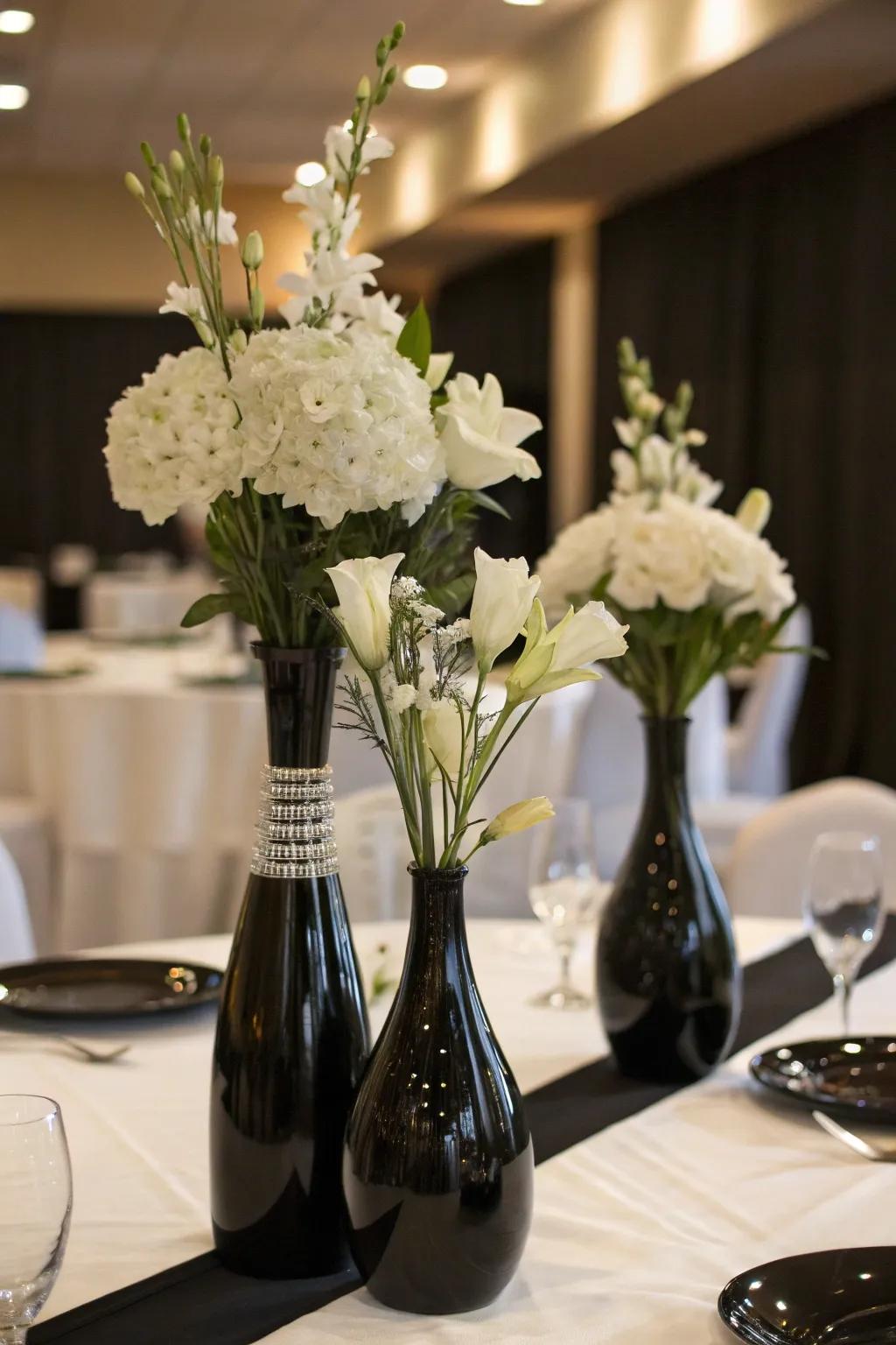 Traditional floral decor featuring a contemporary twist.