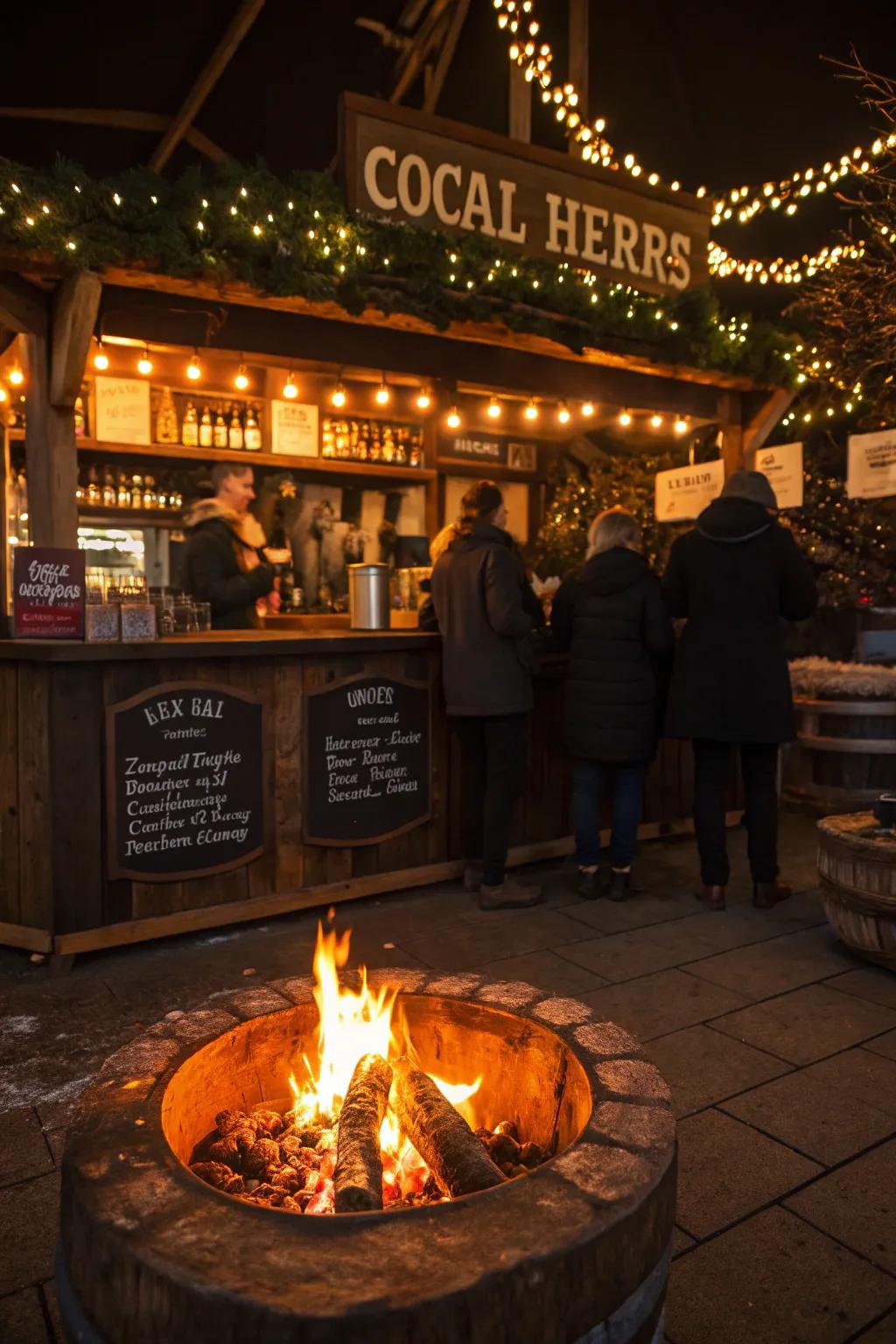 A station for warm beverages to warm up your visitors.