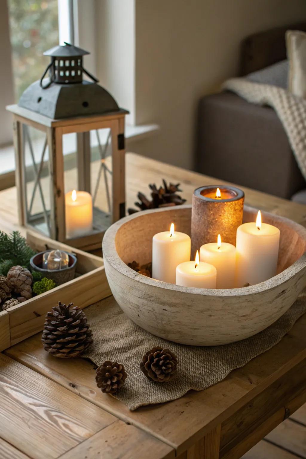 Create a snug atmosphere with lamps and lanterns