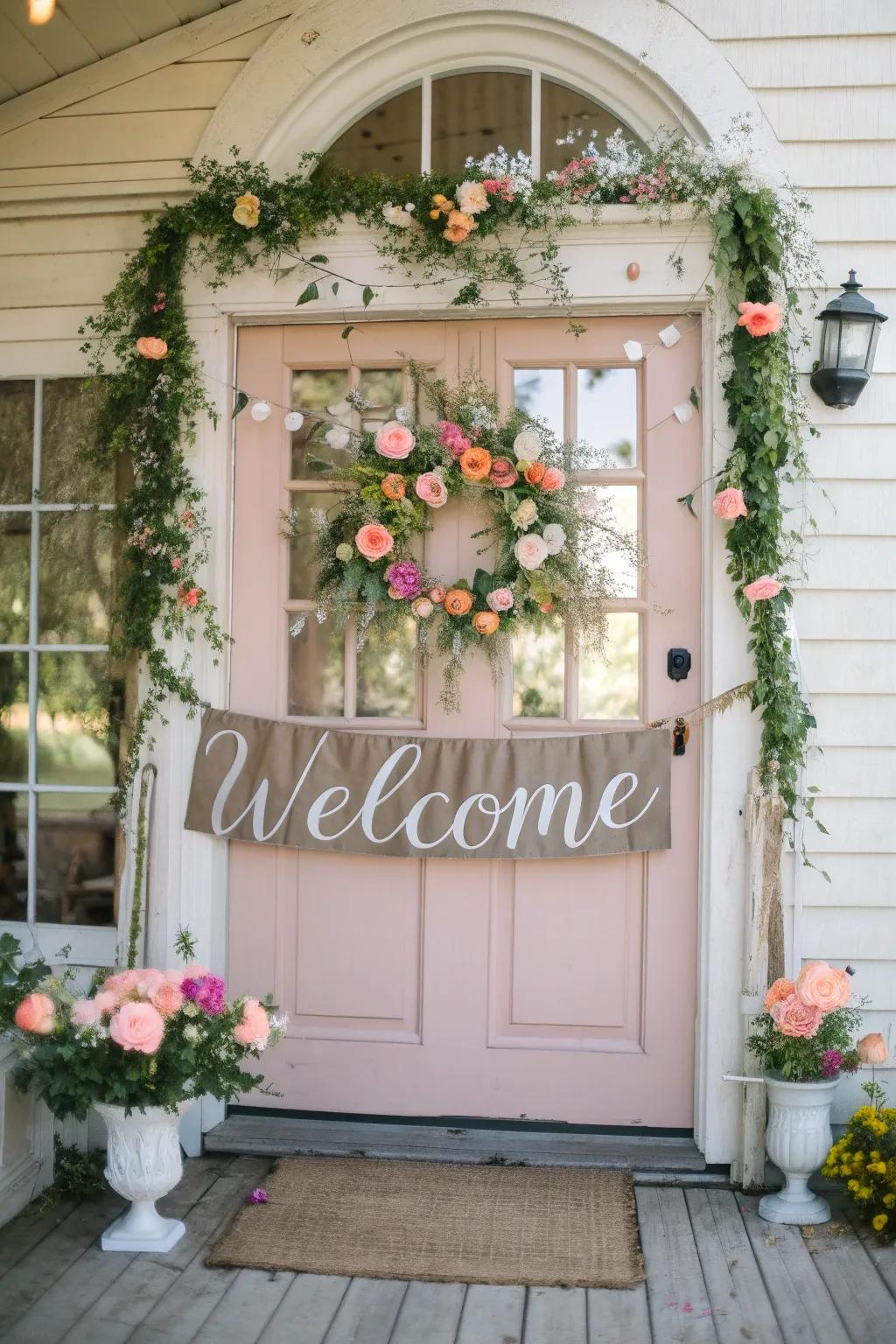 A resourcefully transformed classic threshold welcomes visitors with flair and charm.