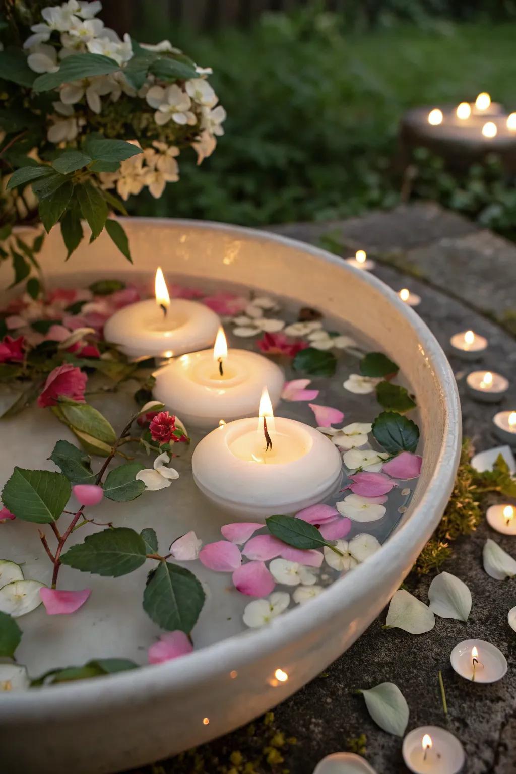 Weightless candles have the power to turn any table into an enchanted scene.