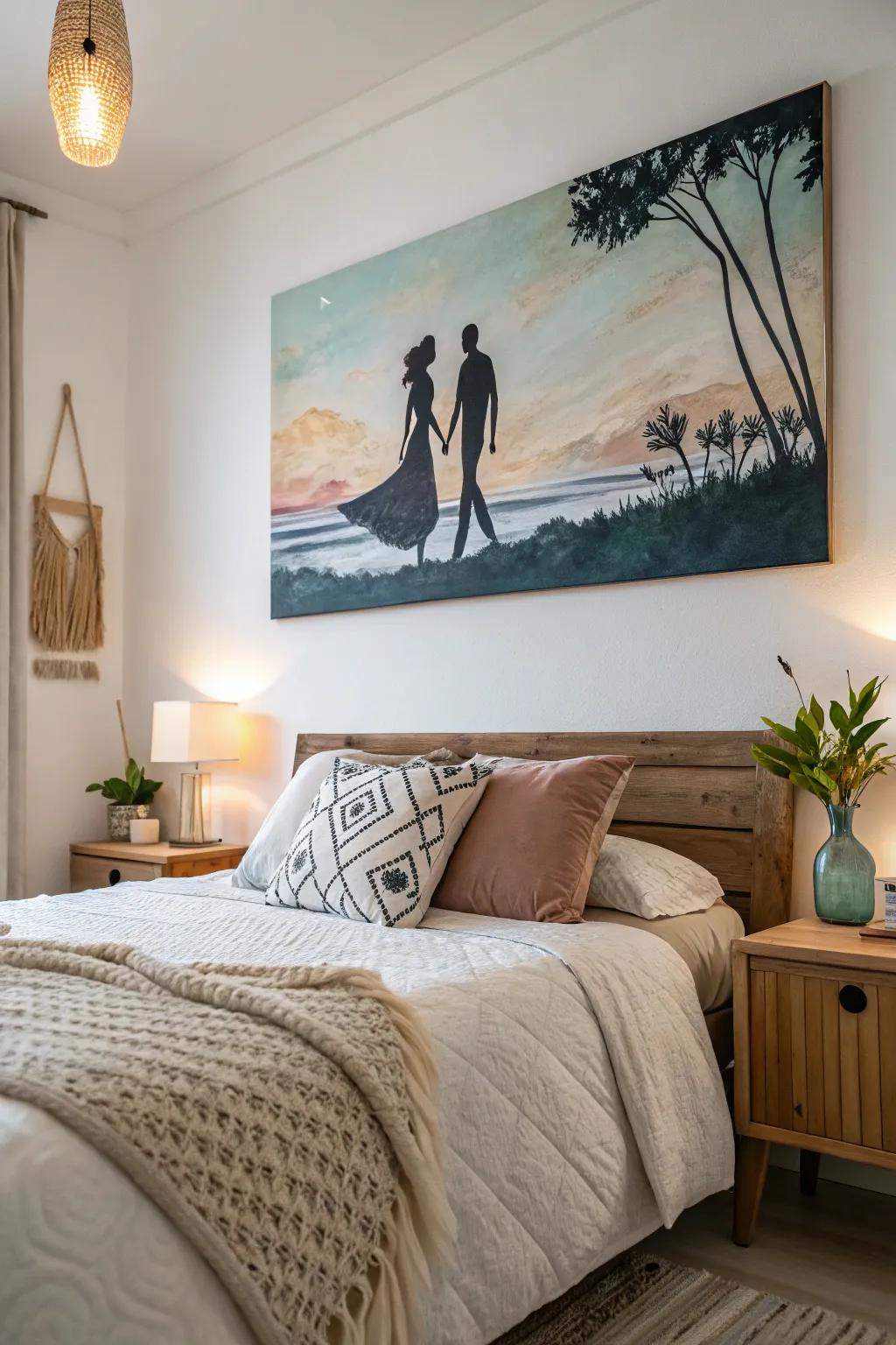 Present a narrative with a figurative artwork.