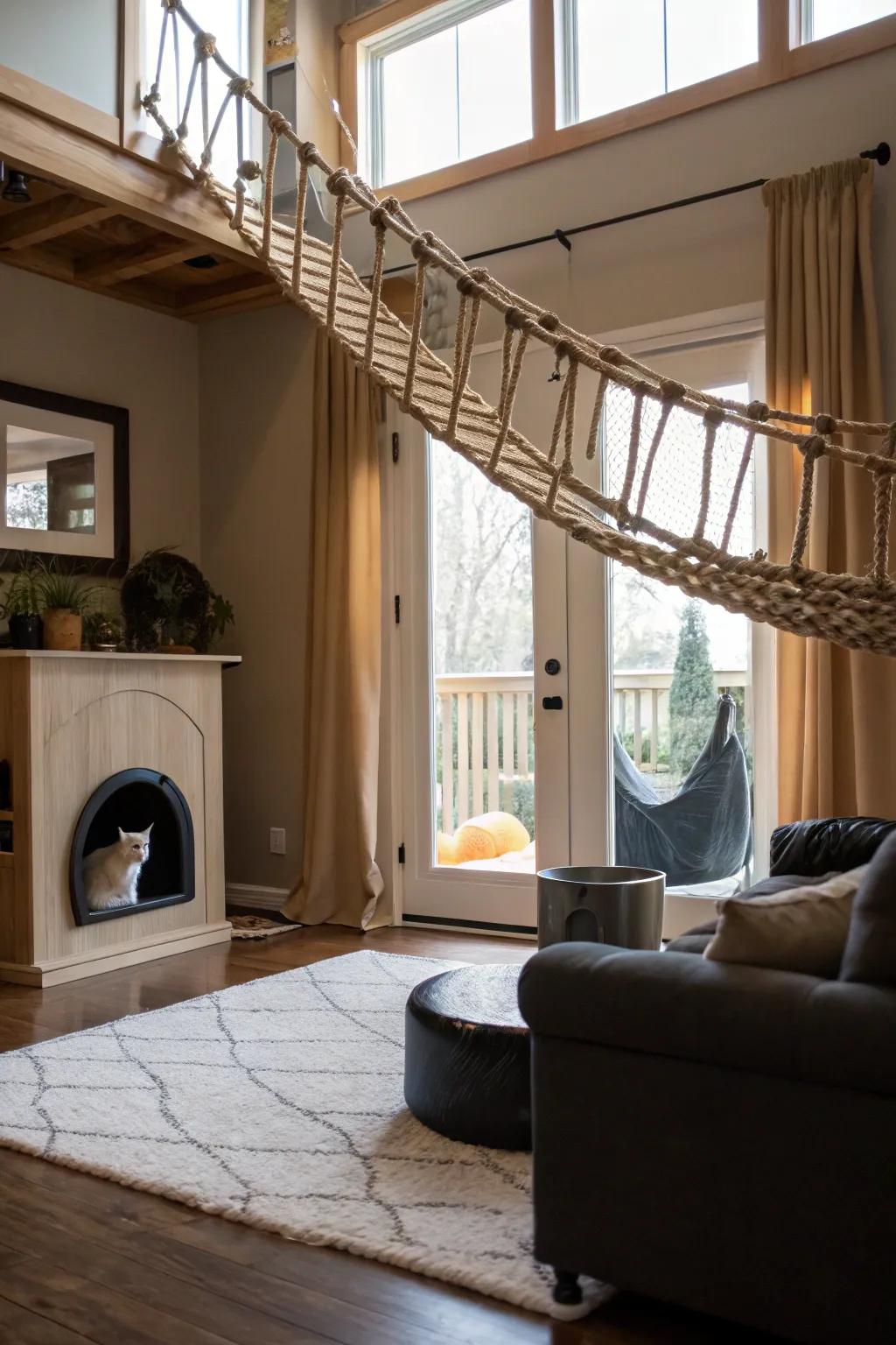 Playful elements cleverly integrated into decor.