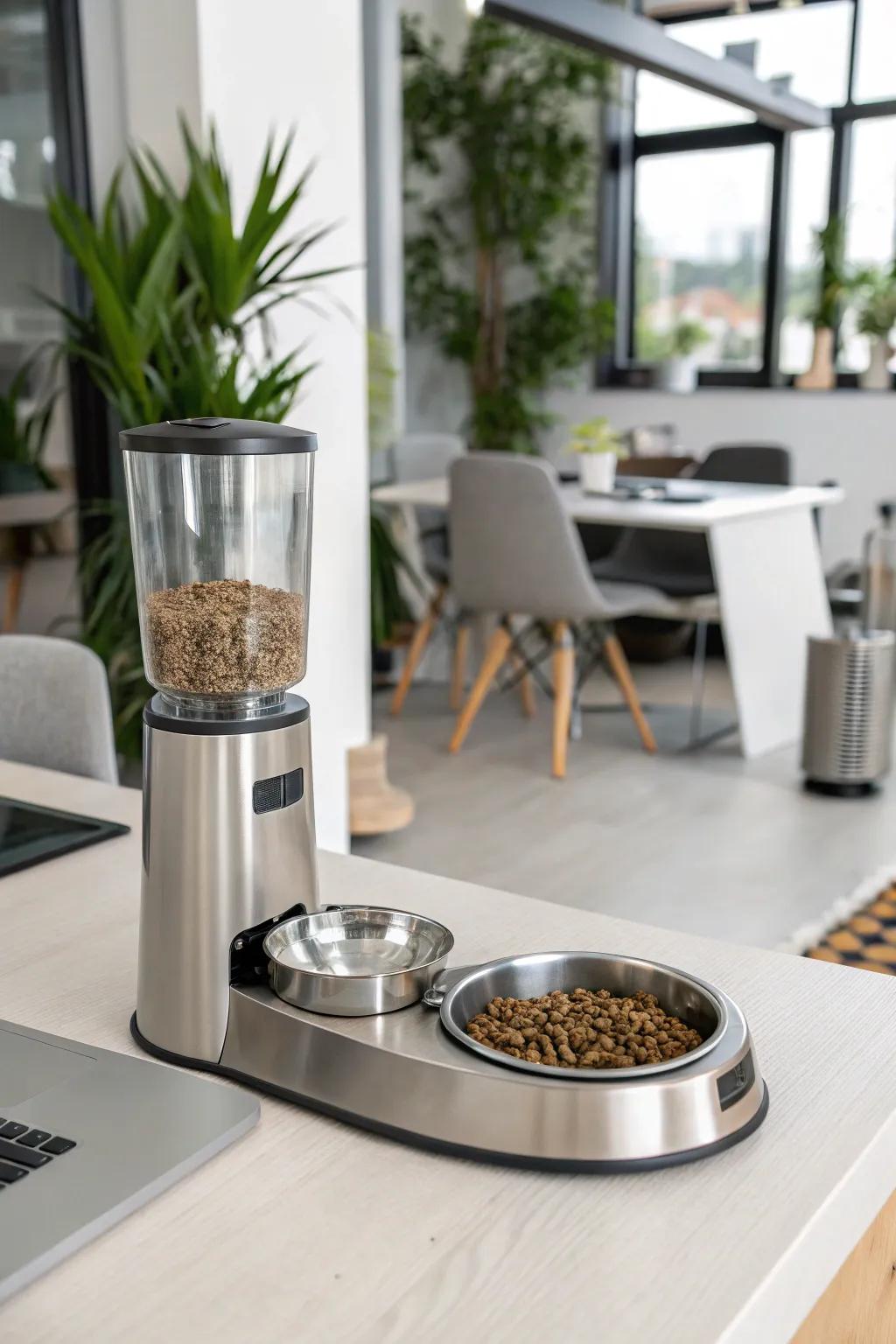 Automatic feeders offer convenience and ensure timely meals for your cats.