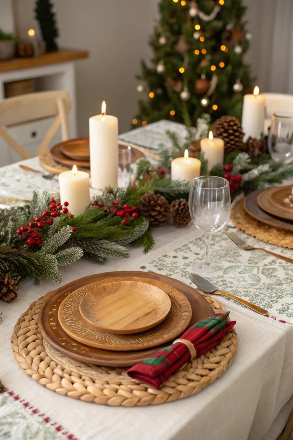 Wooden elements contribute a rustic charm.