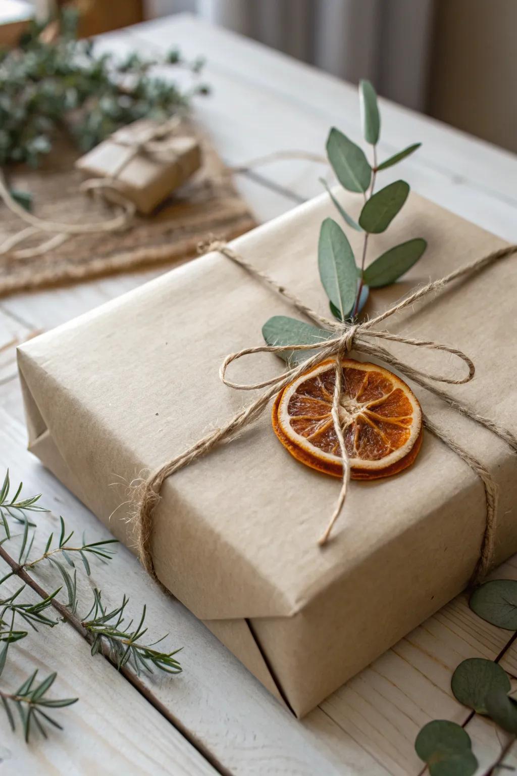 Elevate your holiday presents with environmentally conscious sophistication. 🎁✨ #ScandiBoho #PresentCoverInspiration