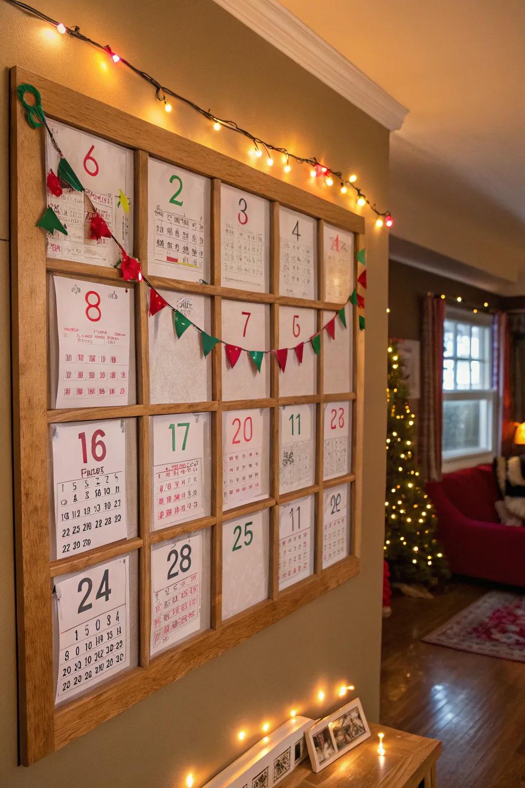An advent schedule brings daily math treats.