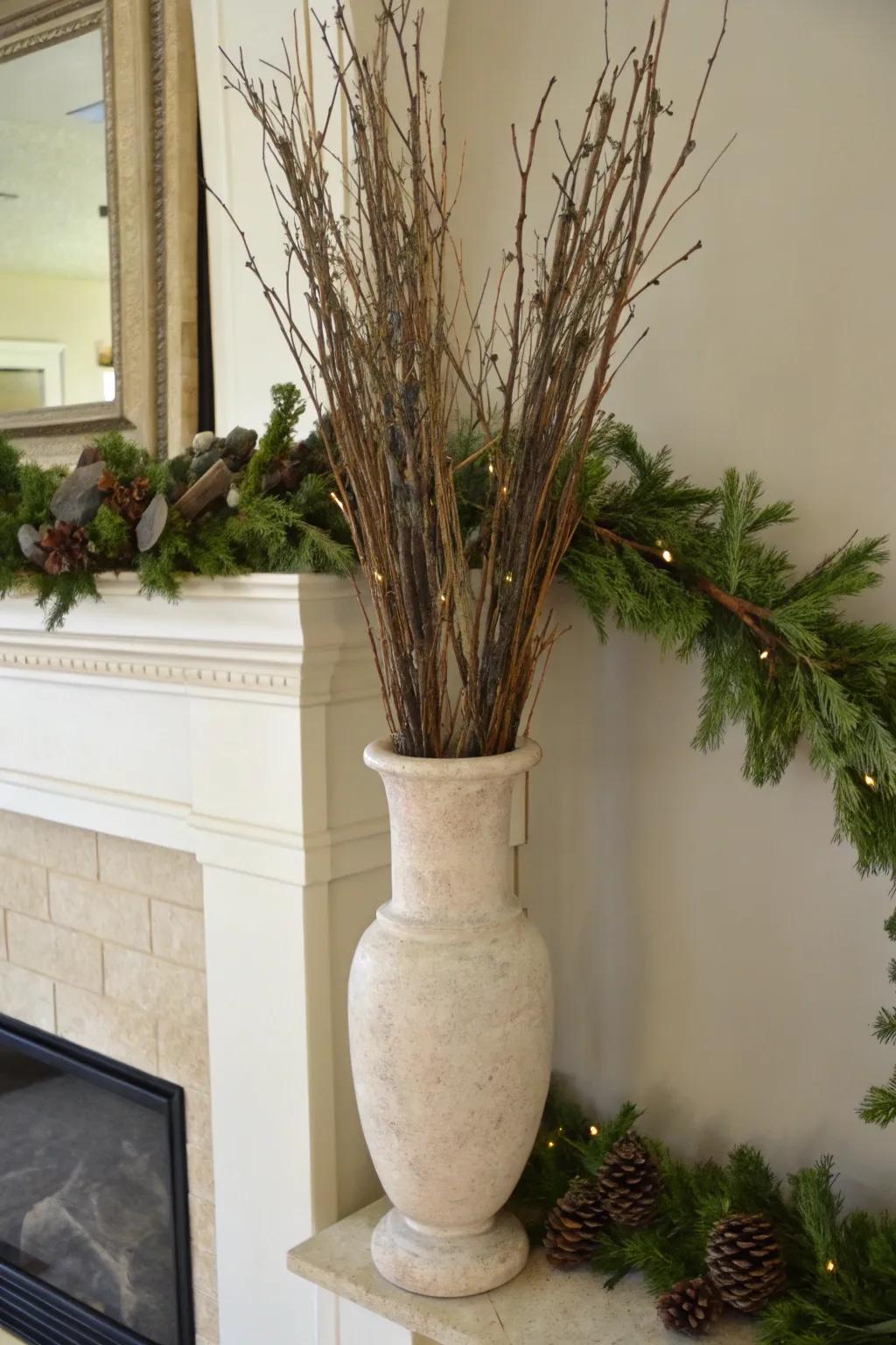 Plain naturalness: limb packs contribute country charm to your design.