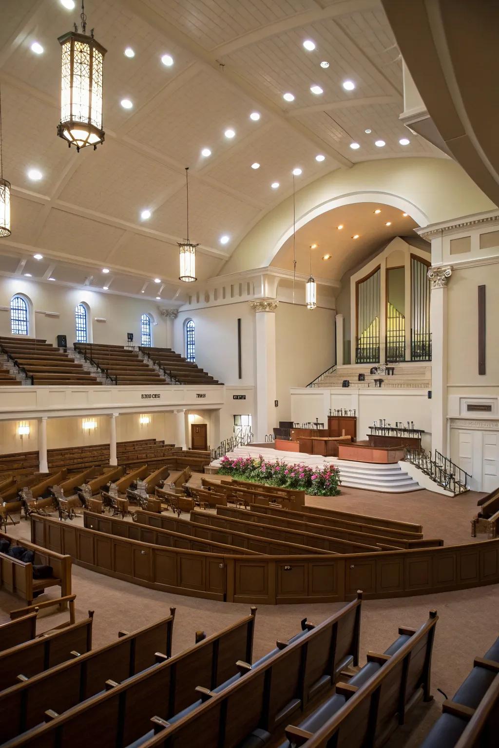 Thoughtful seating arrangements can improve the worship experience.