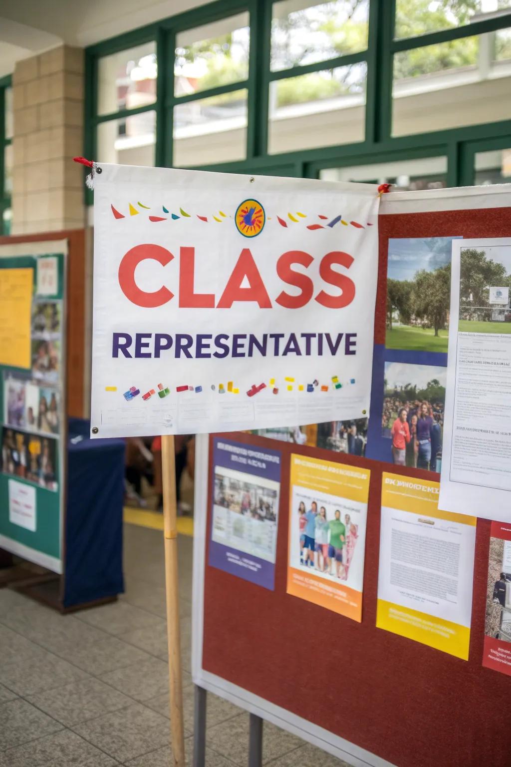 Impressive lettering ensures your name attracts attention on a poster.