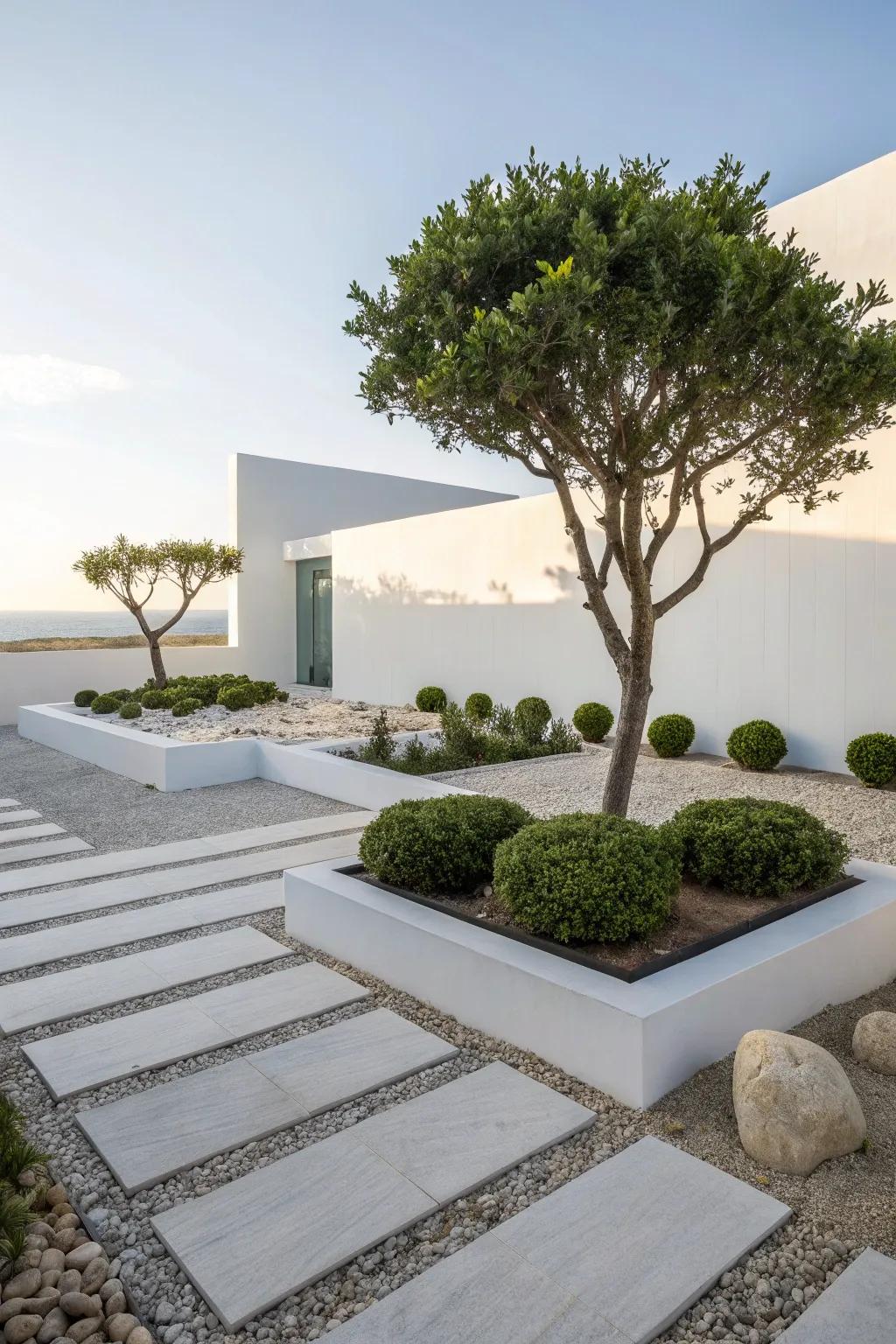 Modern simplicity offers a stylish and clean appearance.