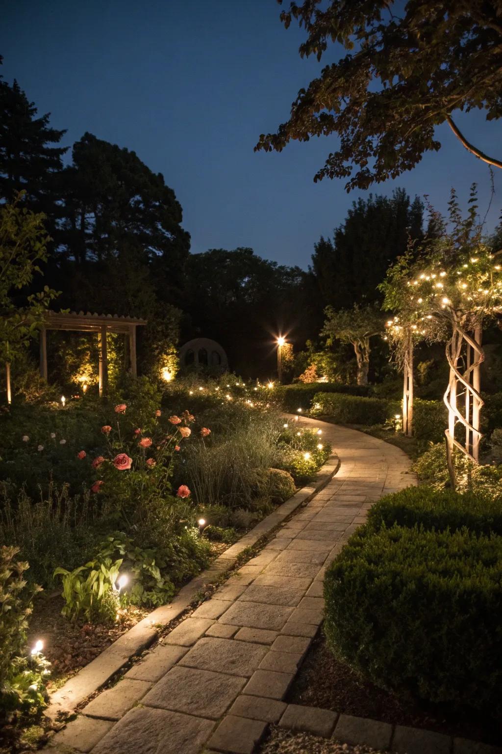 Artful illumination sets the mood.