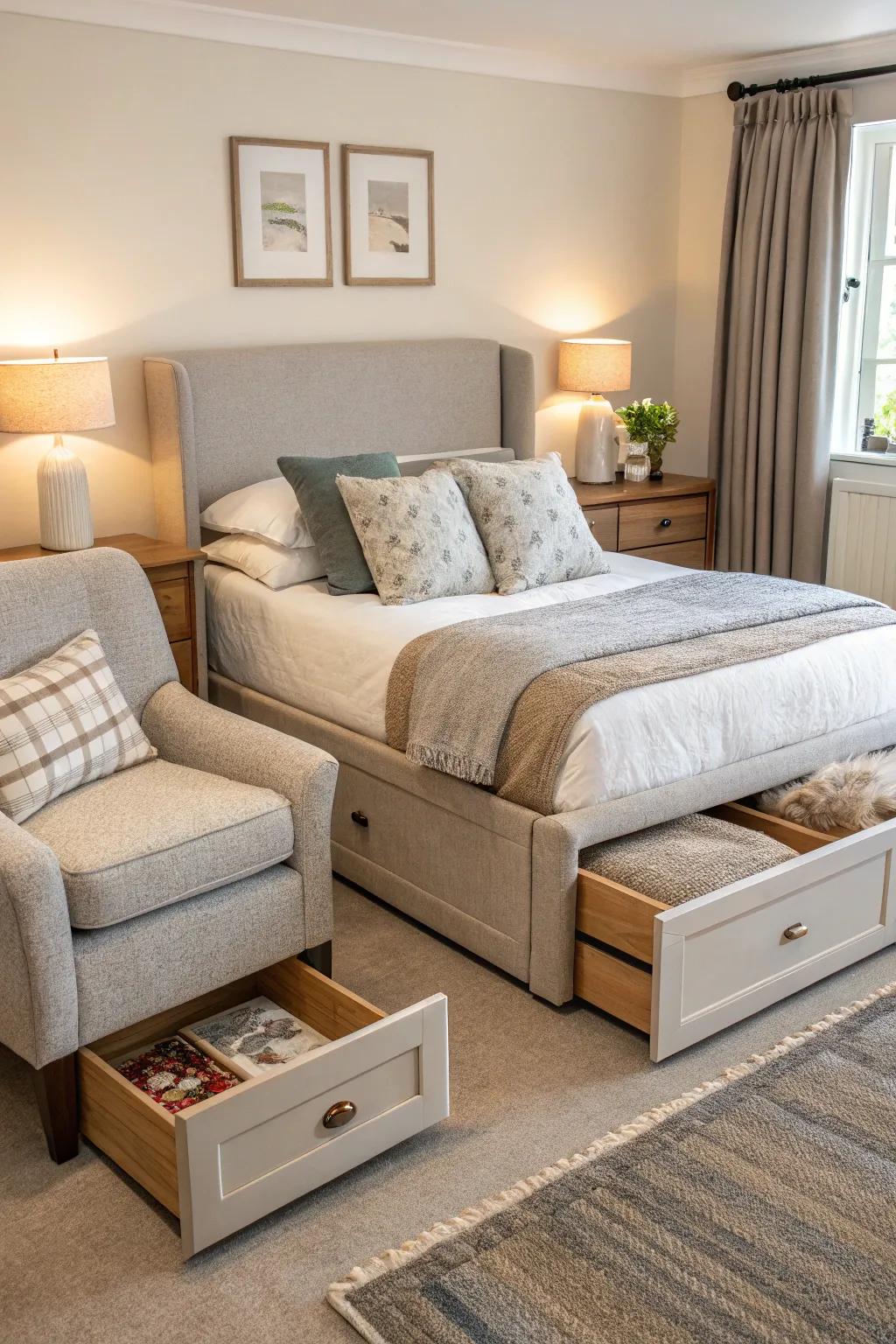 Practical furniture combines style with usefulness.