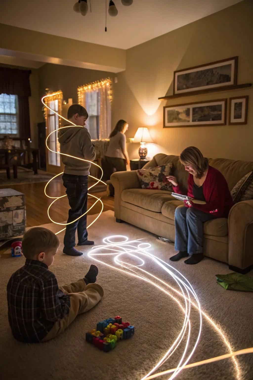 Immortalize moments through illumination-amplified portraits.