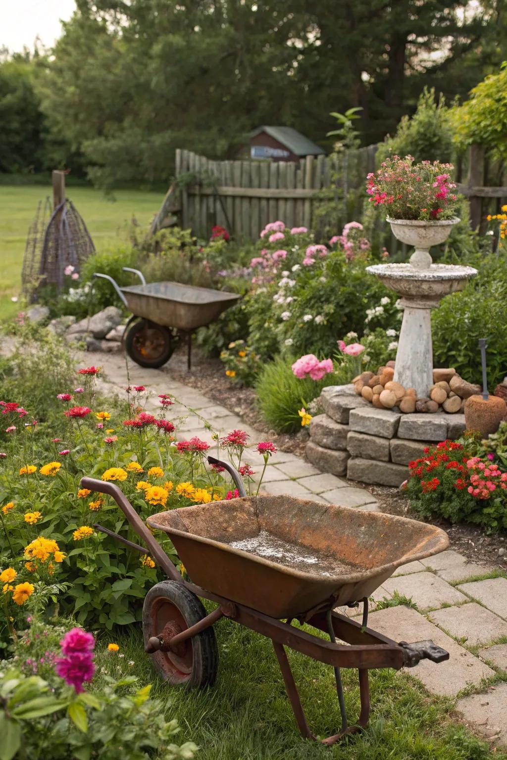 Garden embellishments that add individuality and charm.