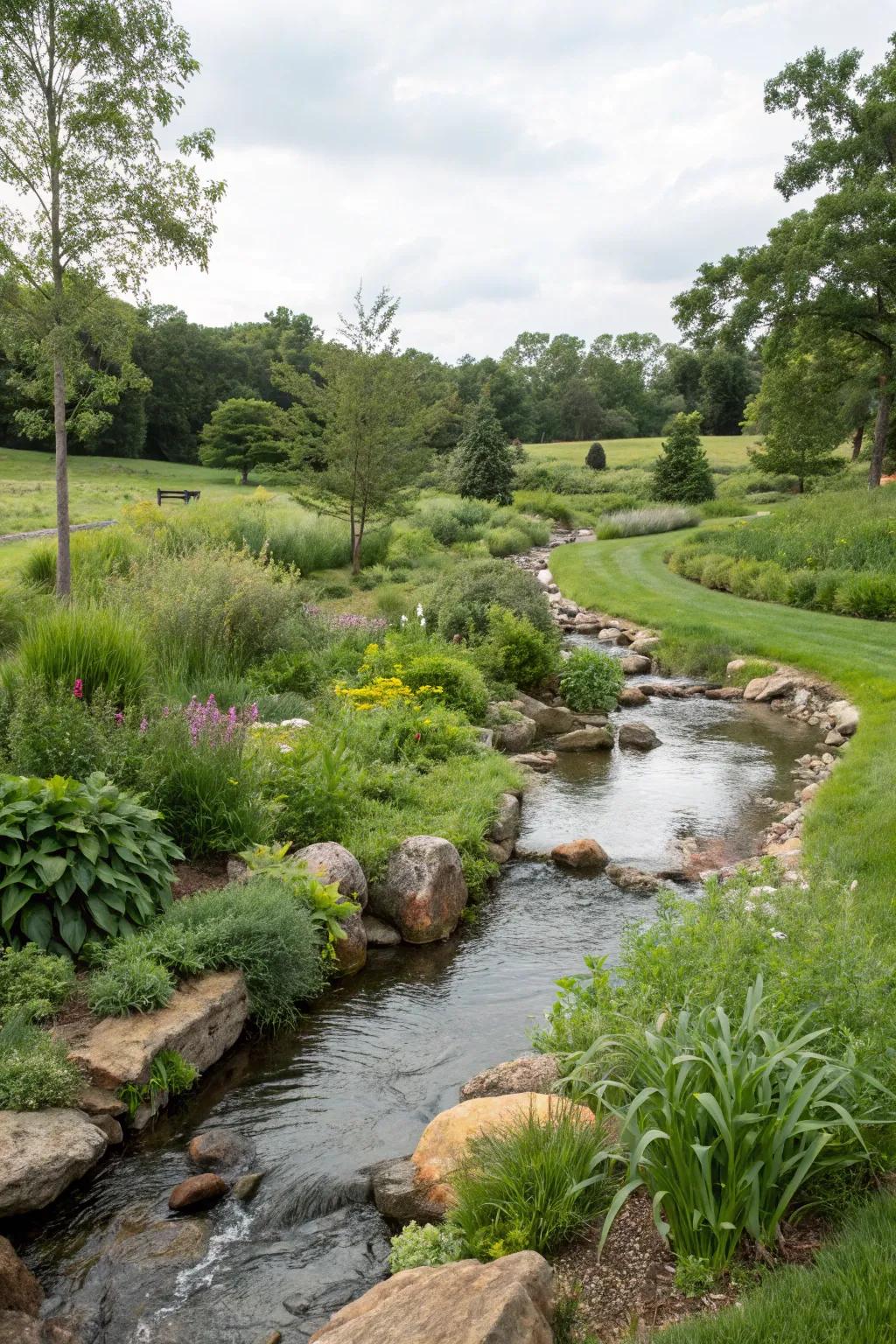 Naturalistic planning cultivates harmony between your garden and its surrounding environment.