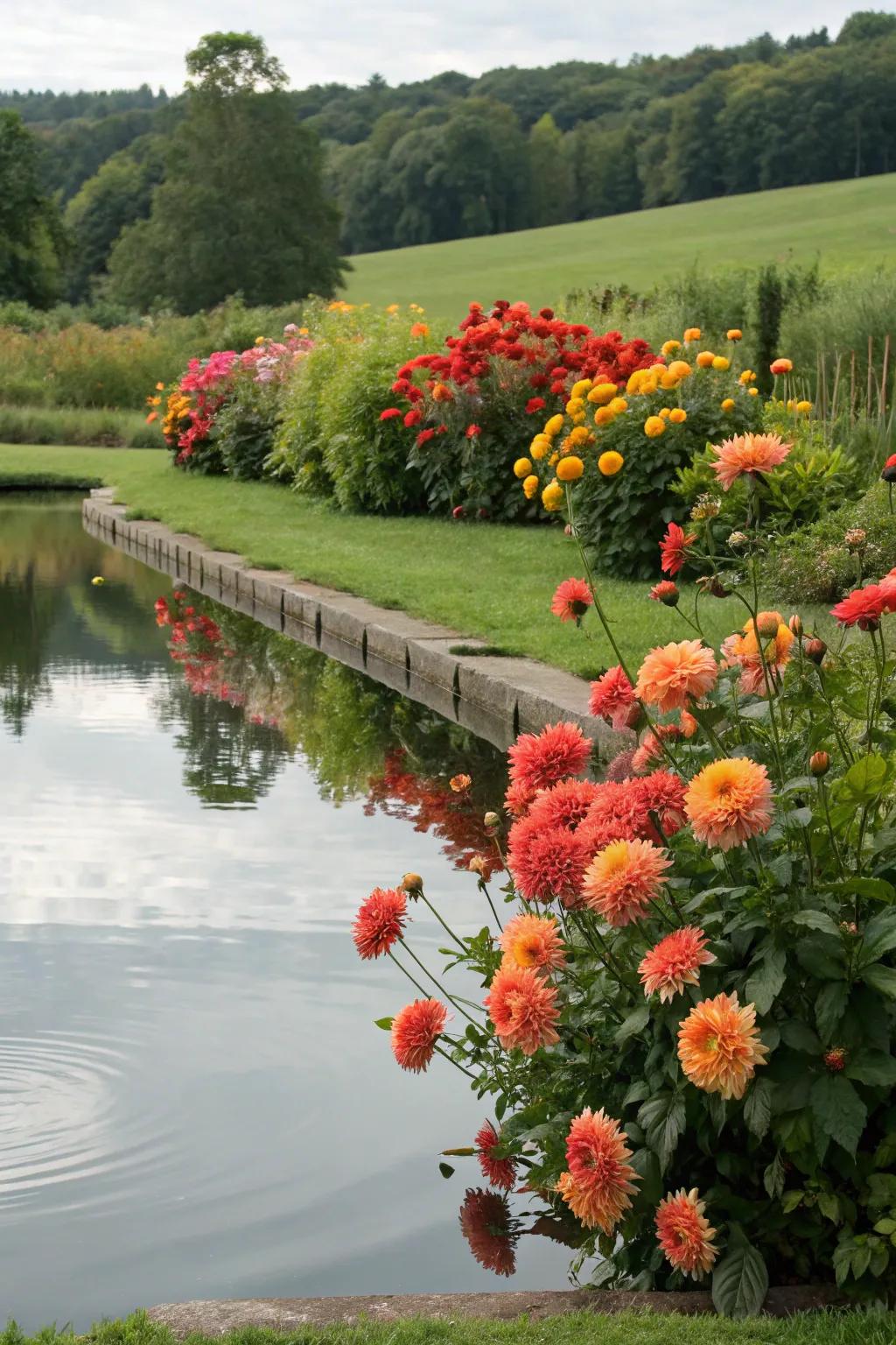 A peaceful water feature beautifully decorated with <strong>radiant stars</strong>.” loading=”lazy” class=”pimg”>
	</picture><figcaption>A peaceful water feature beautifully decorated with <strong>radiant stars</strong>.</figcaption></figure>
<p>Frame any water feature with thriving <strong>radiant stars</strong> to create a peaceful, colorful getaway. The mirrored reflection of their vivid colors within the water delivers pure tranquility in my space.</p>
<h3>Possibly handy products:</h3>
<ul class=