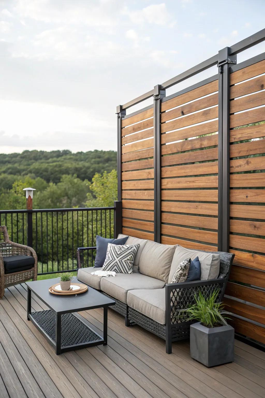 Introduce dimension with a mixed material partition.