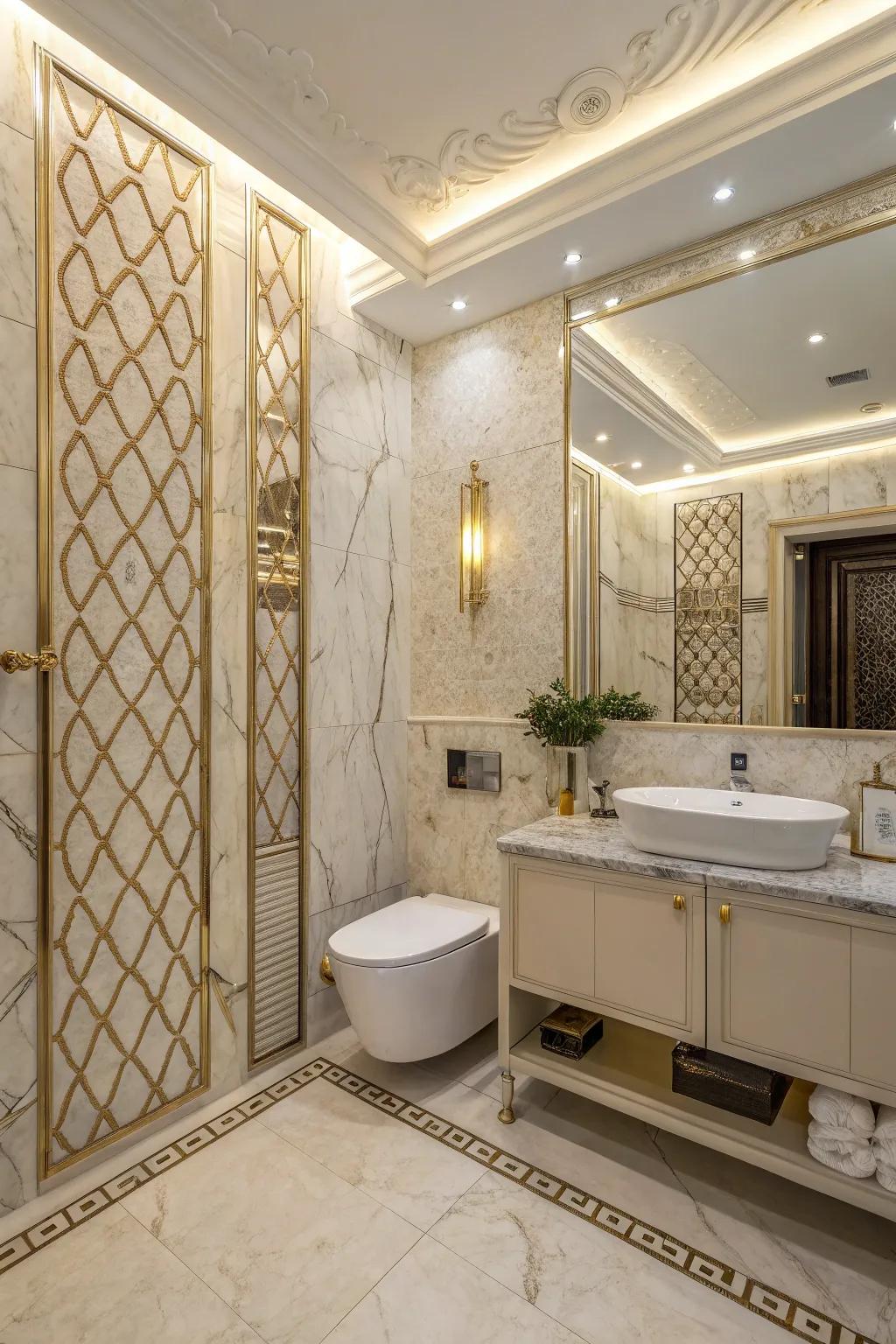 Bathroom cladding for a seamless, opulent look.