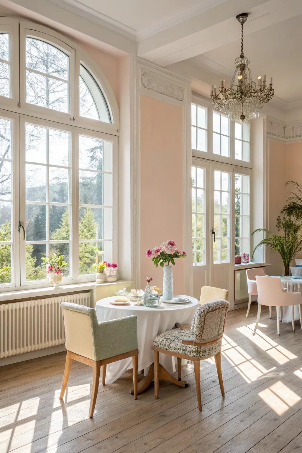 Establish a breezy atmosphere with well-considered design selections.
