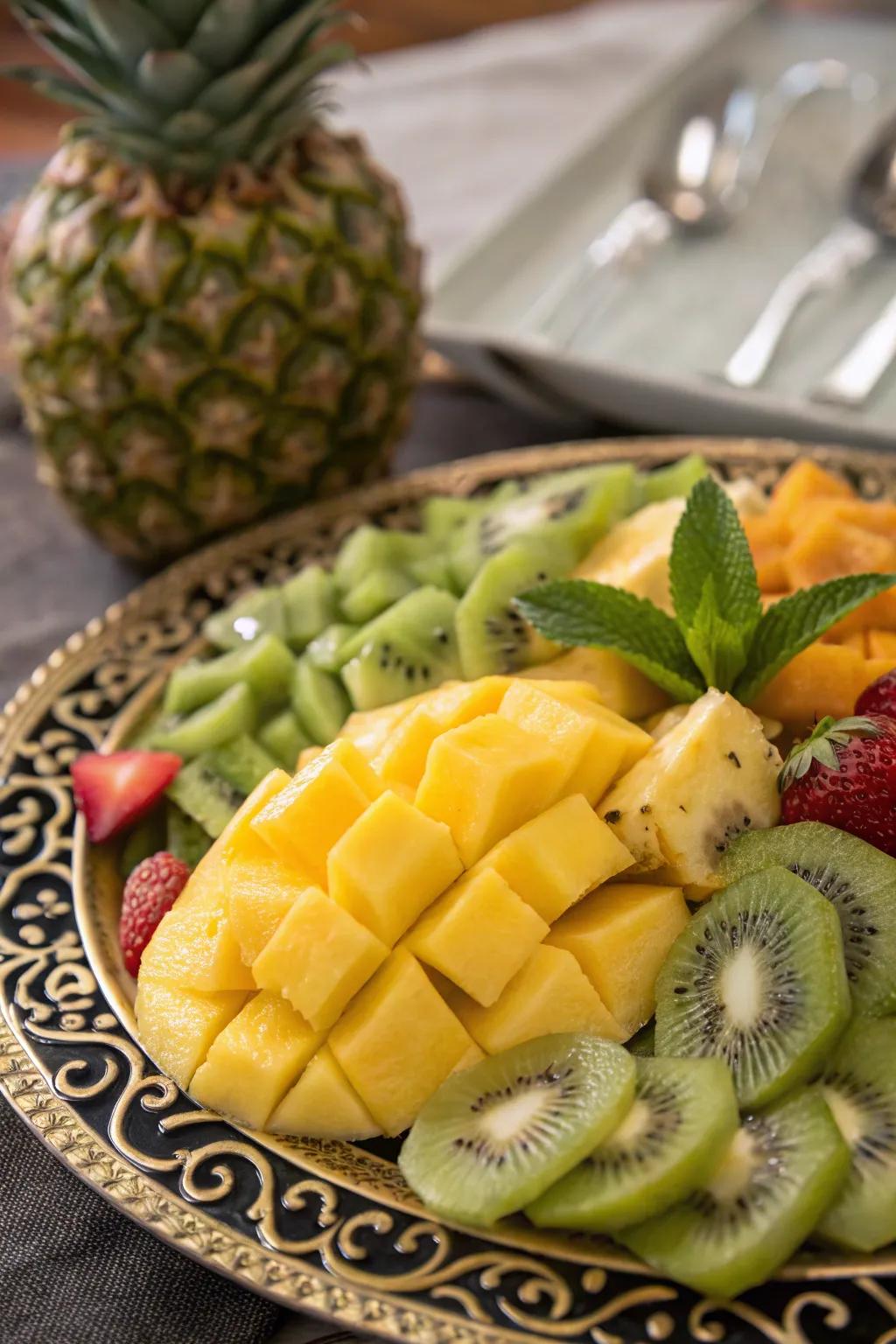 Brighten your day with a revitalizing fruit salad.