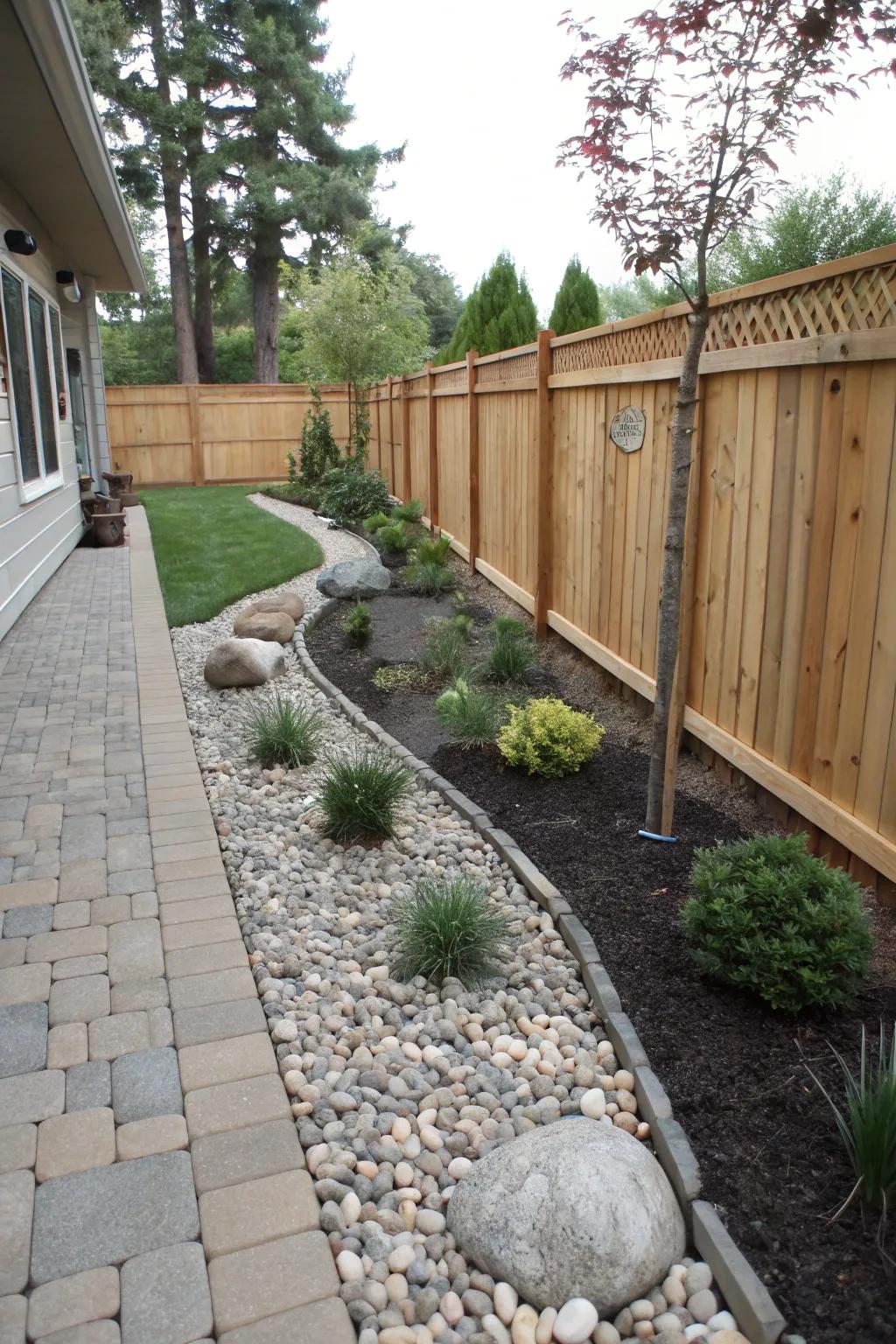 Cosmetic additions introduce beauty and tranquility to the locale.