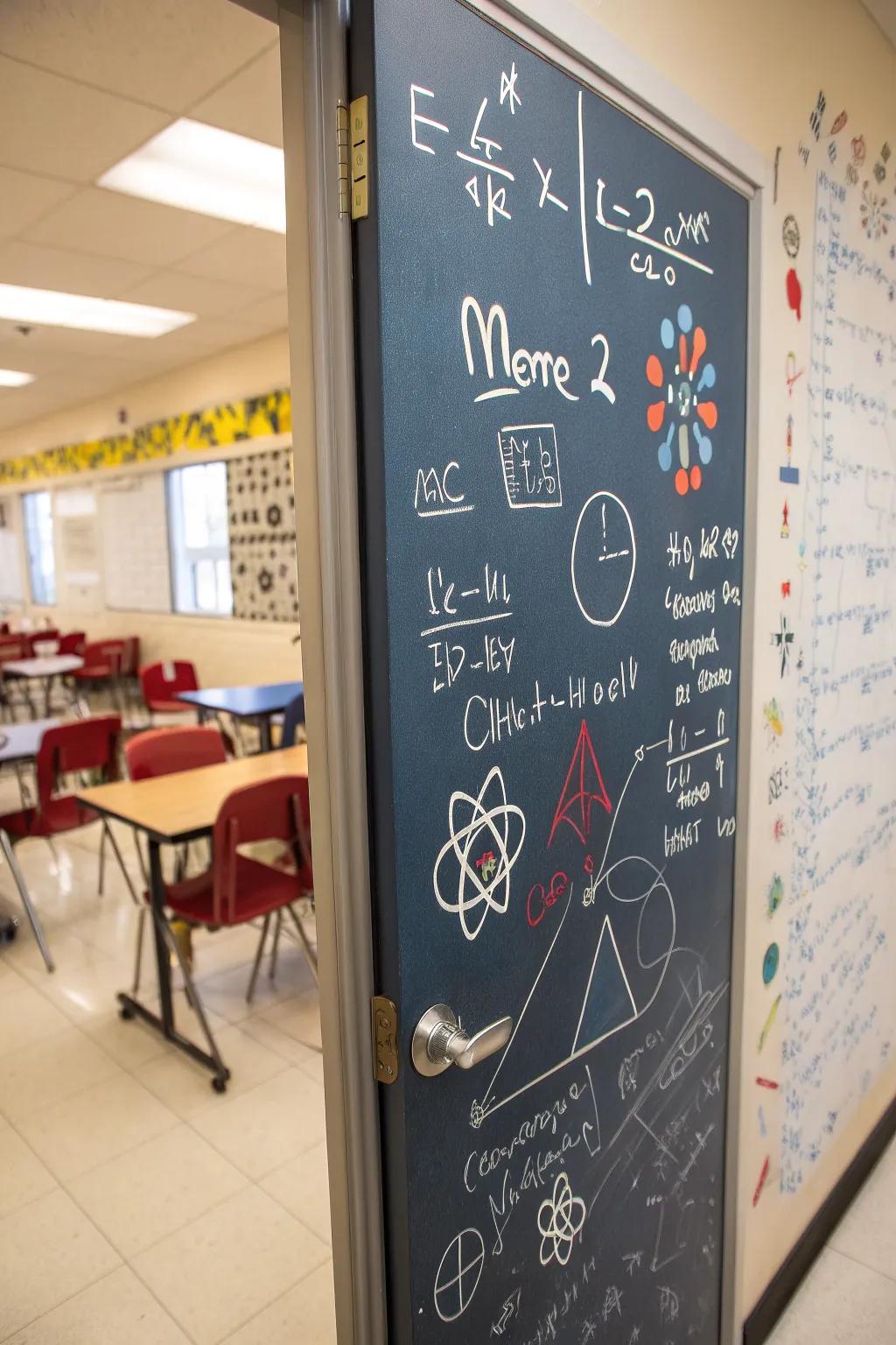 An entryway designed with math and science to pique young minds.