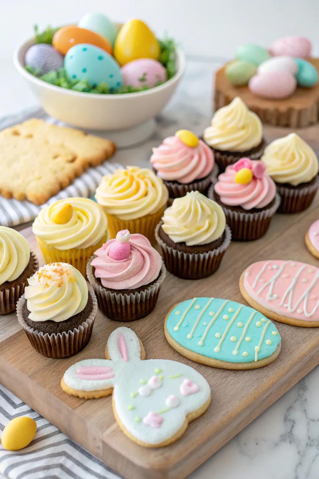 An exquisite Easter dessert presentation created to satisfy any dessert lover.