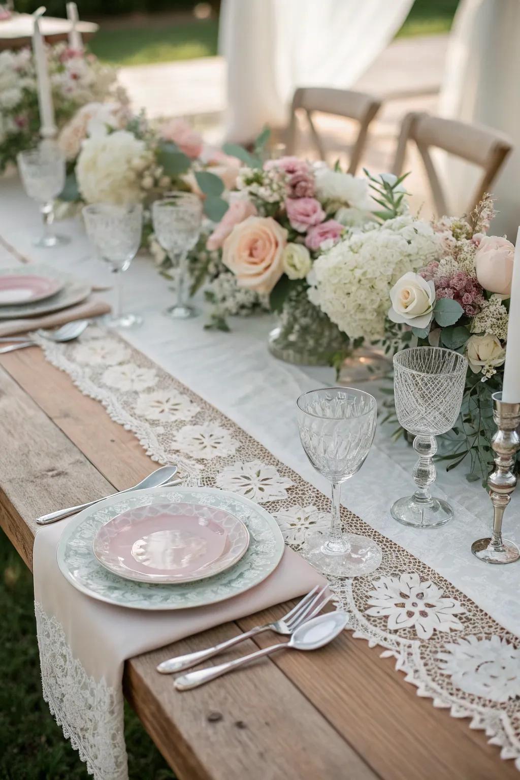 Rich coverings lend dimension and sophistication to the table.