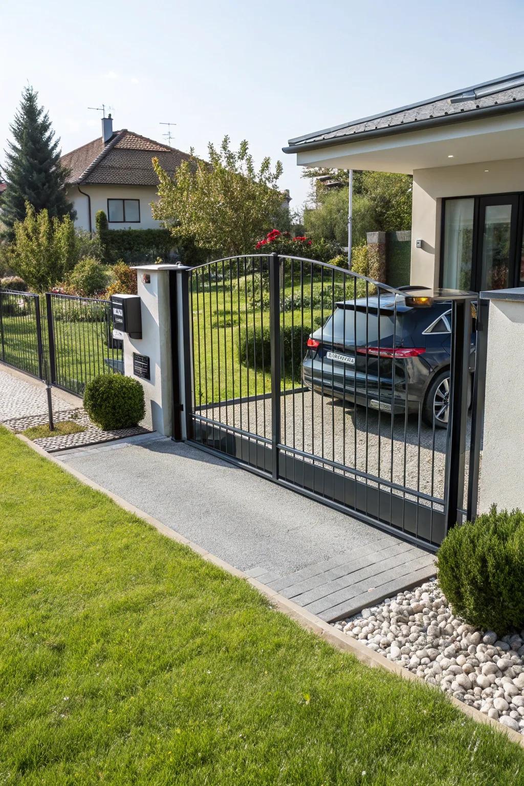 Automated gates combine security with user-friendliness.