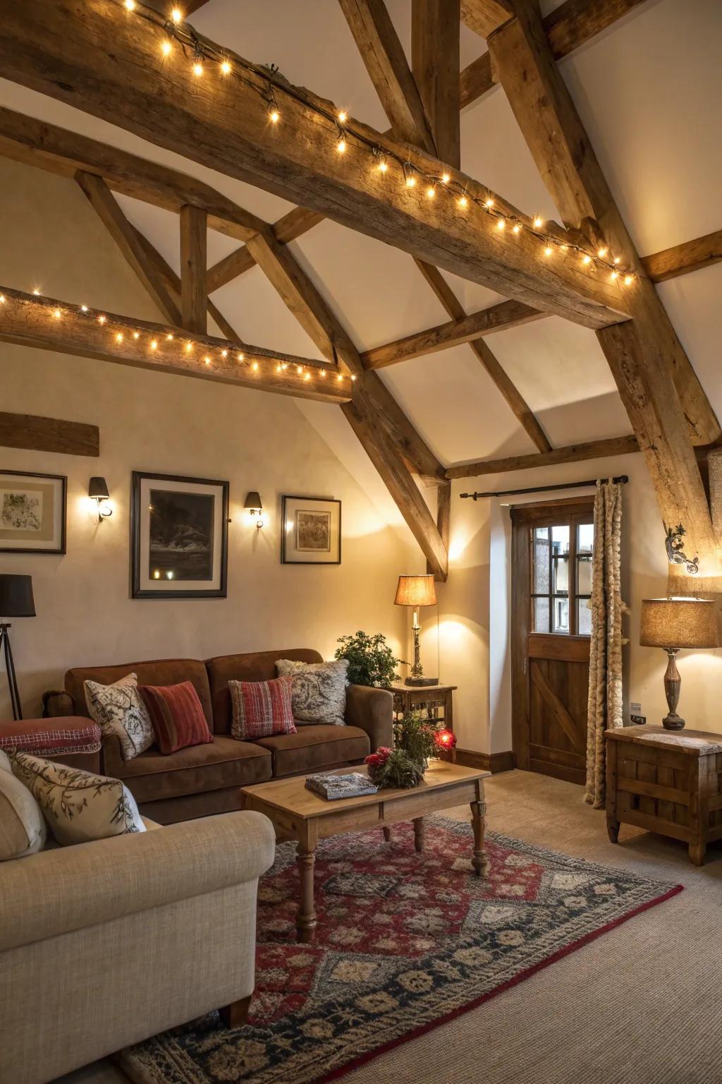 Illumination enhances the allure of beams.
