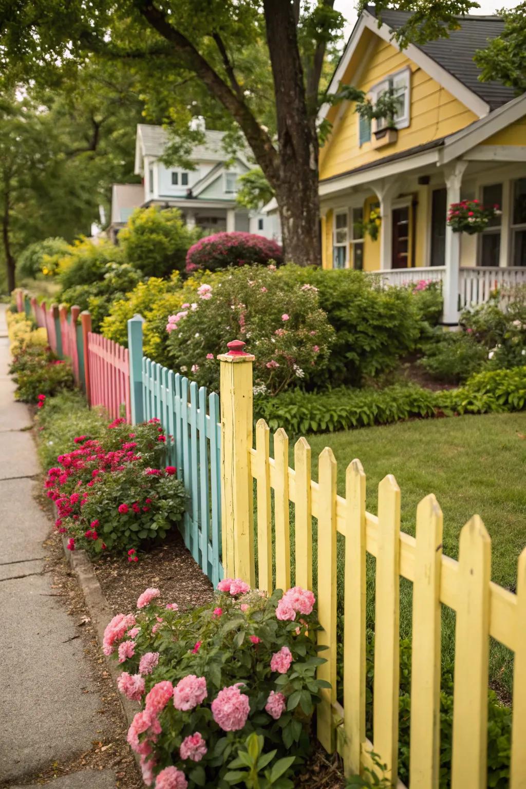 Make an impression with a vibrant fence.