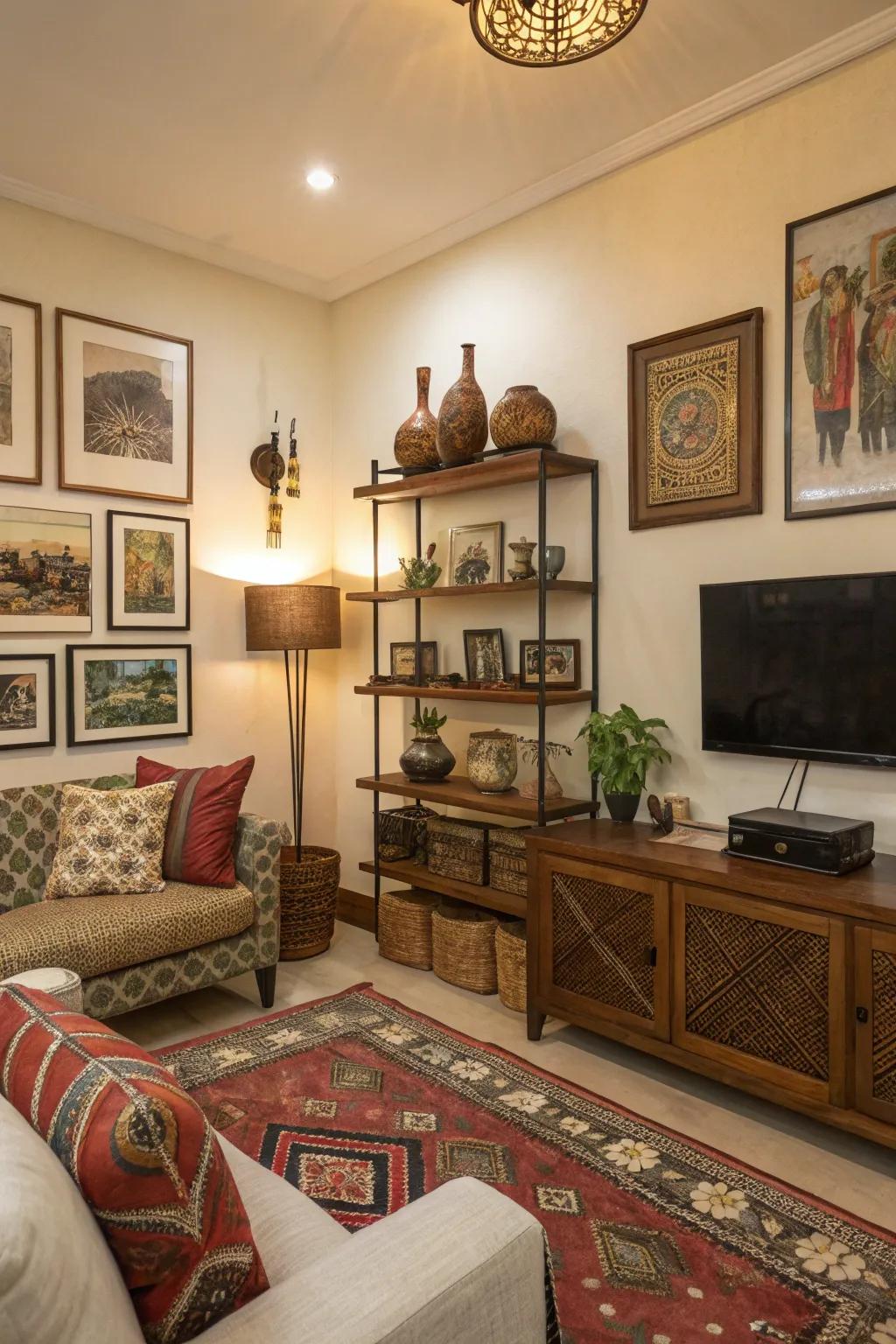 Thoughtful decorative elements improve a room's energy.