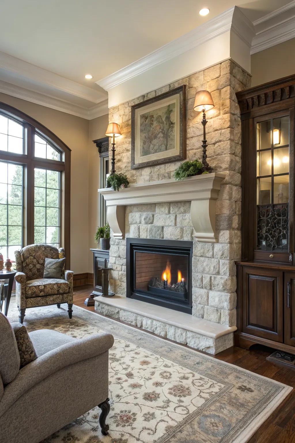 A blend of traditional and contemporary styles for a versatile look.