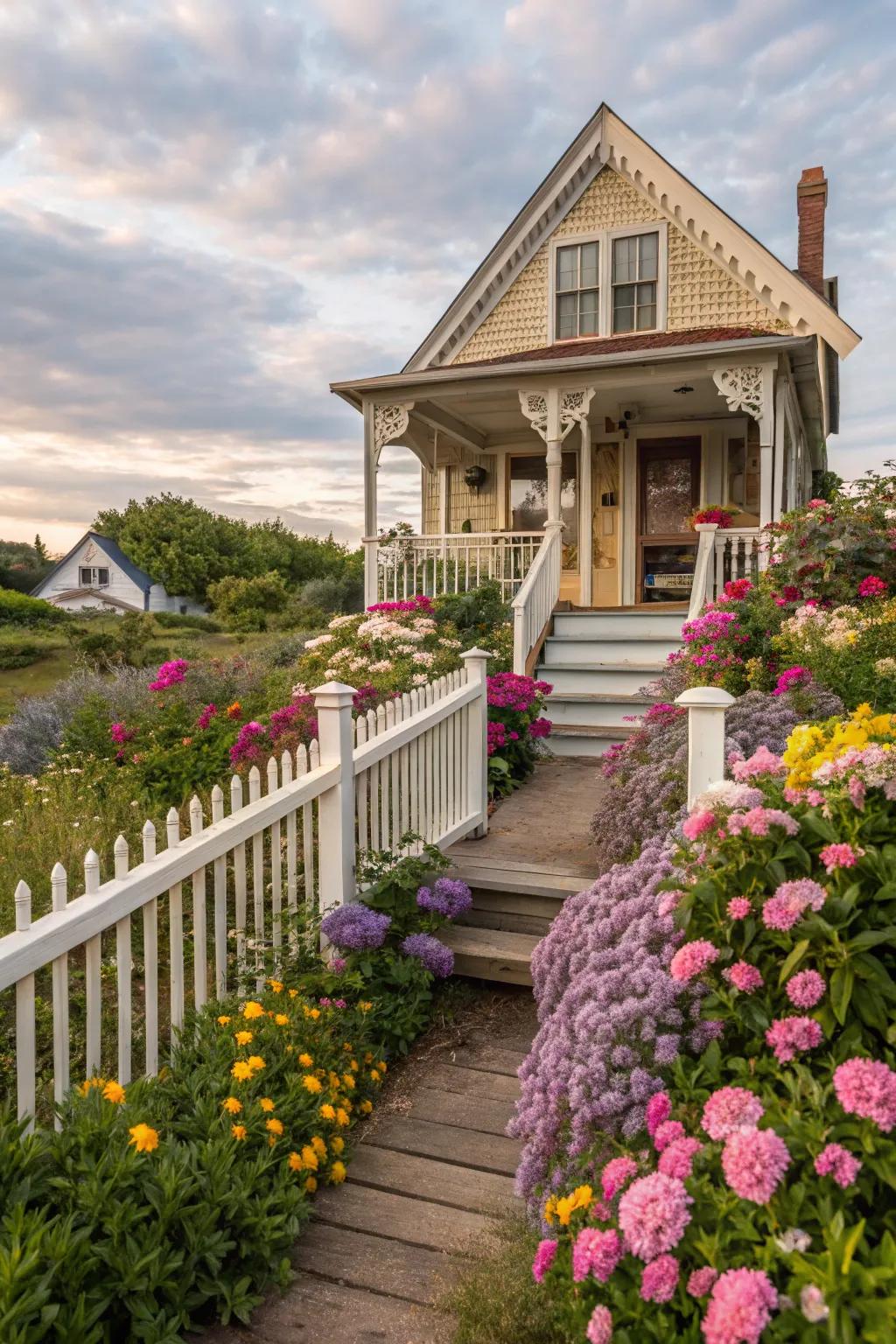 Vertical spindles inject a hint of sophistication to any home.