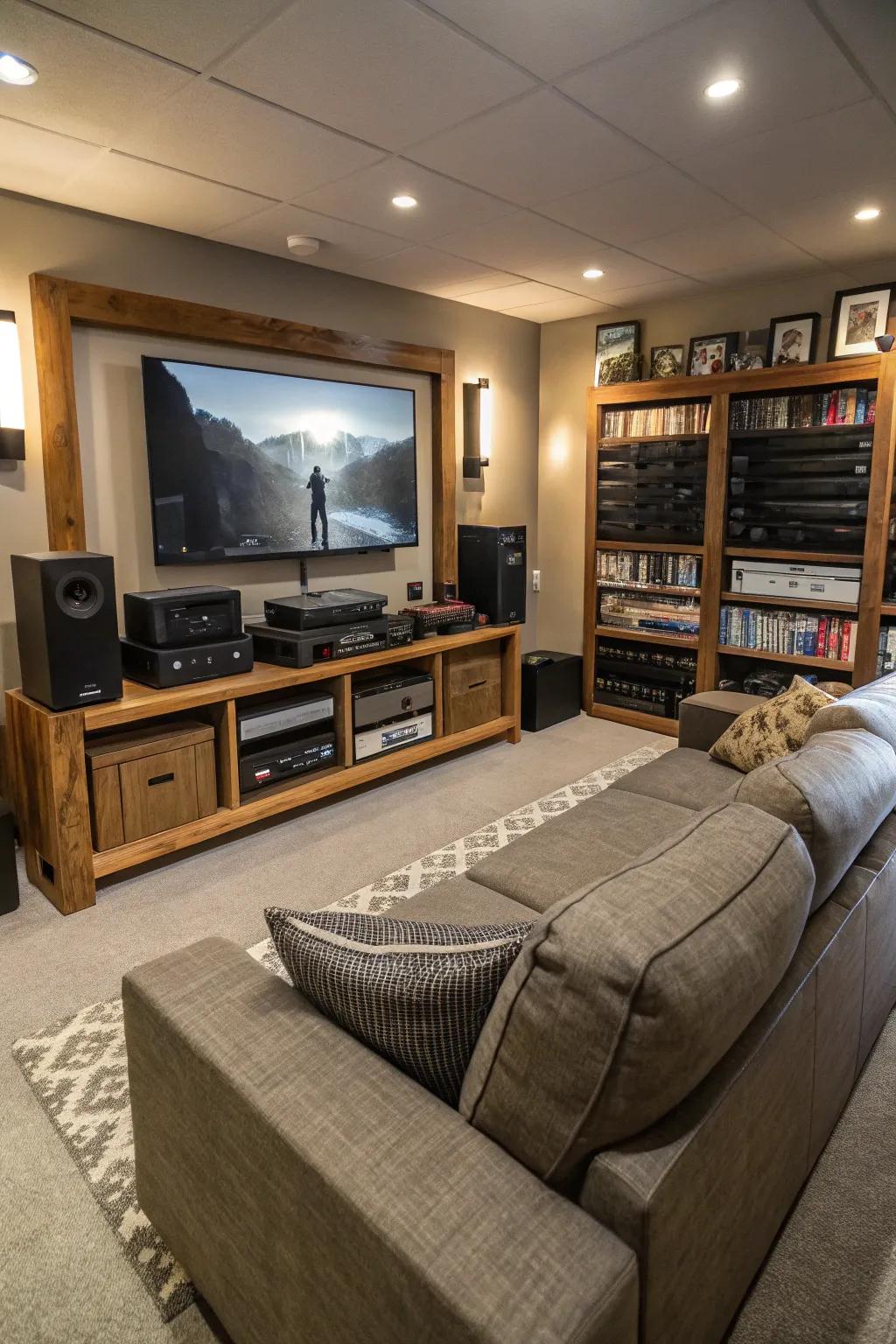 Surround sound systems create an immersive audio experience.