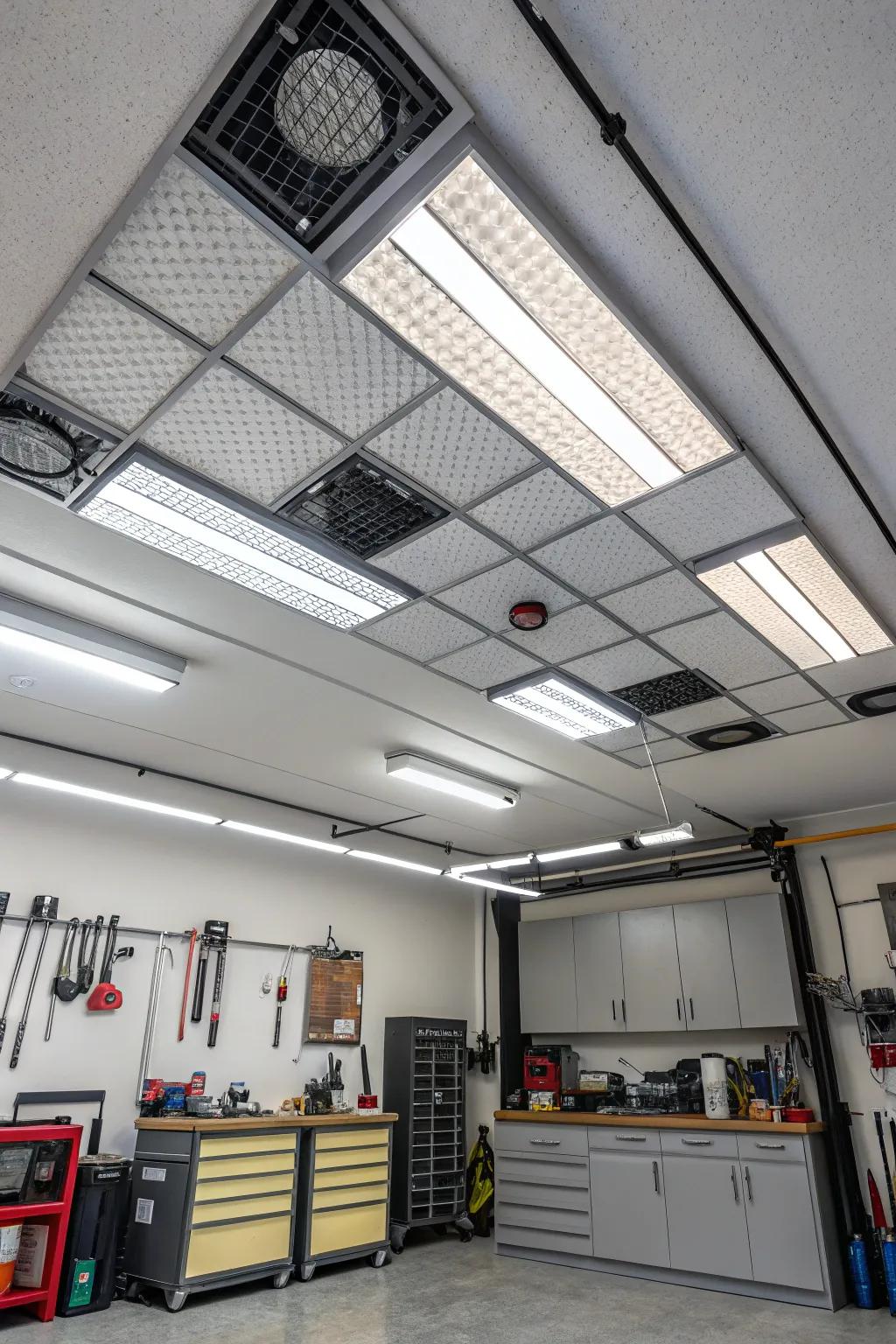Integrated diode lights provide stylish and economical illumination.