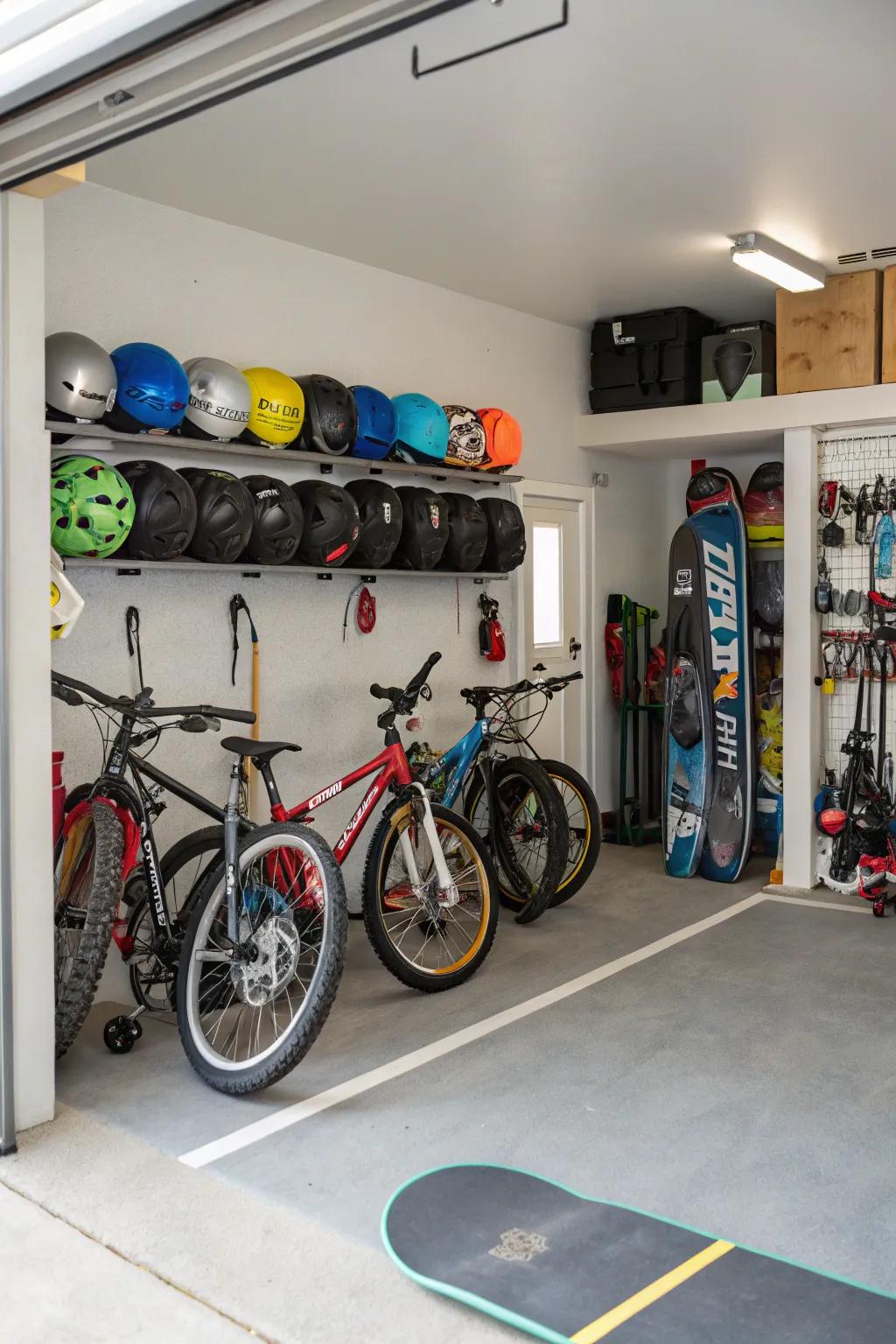 Establish a specialized area for sports and leisure activities.
