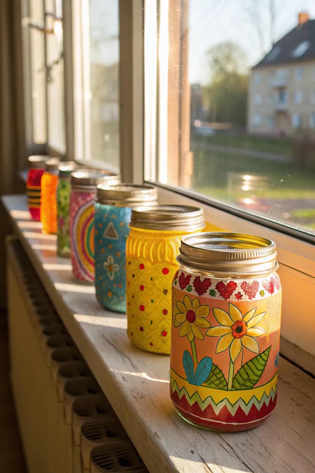Painted containers infuse spaces with hue and ingenuity.